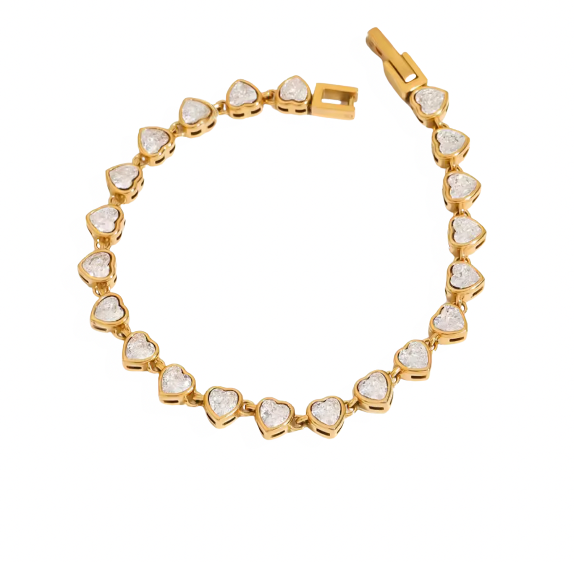 Heart Tennis Bracelet