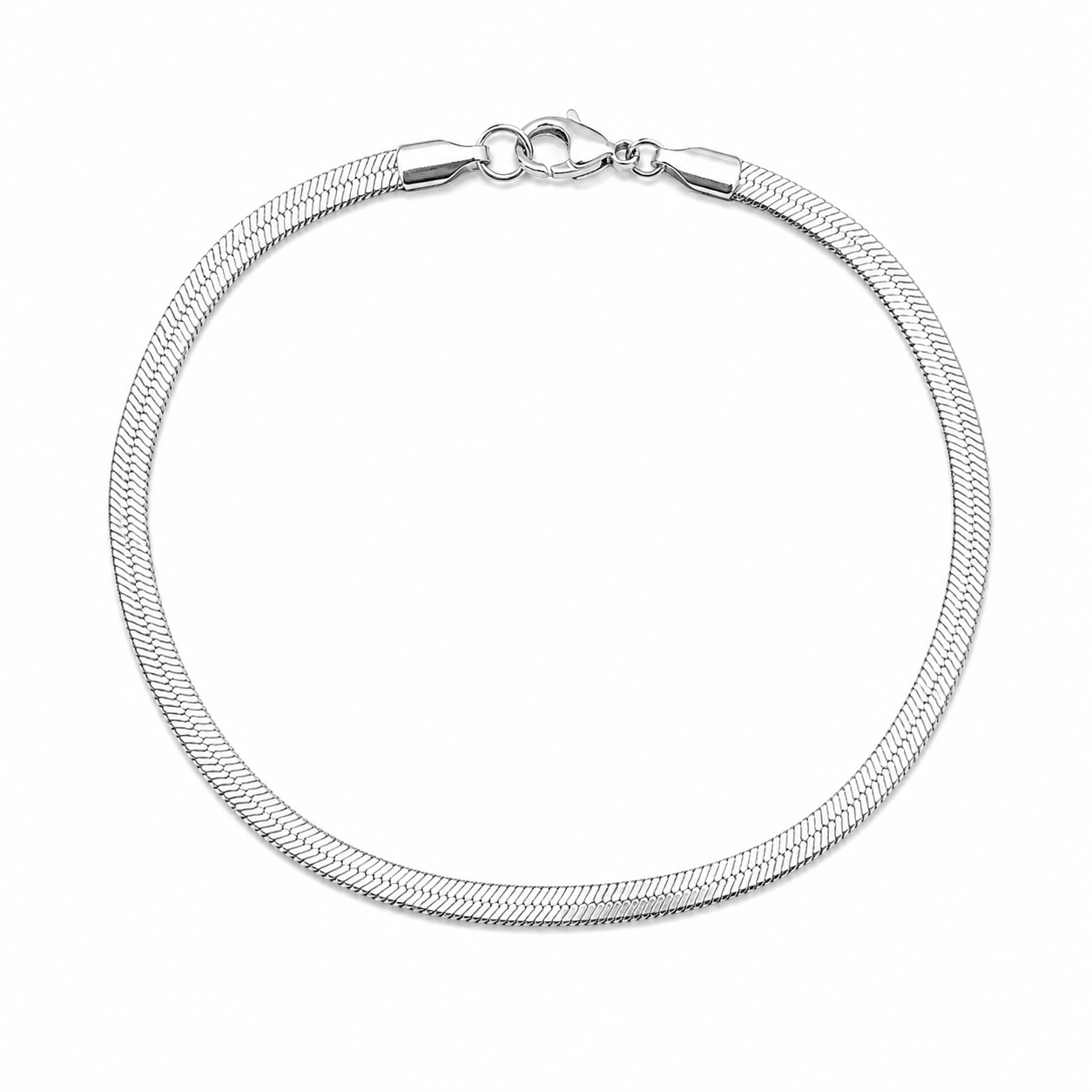 Herringbone Bracelet - Silver