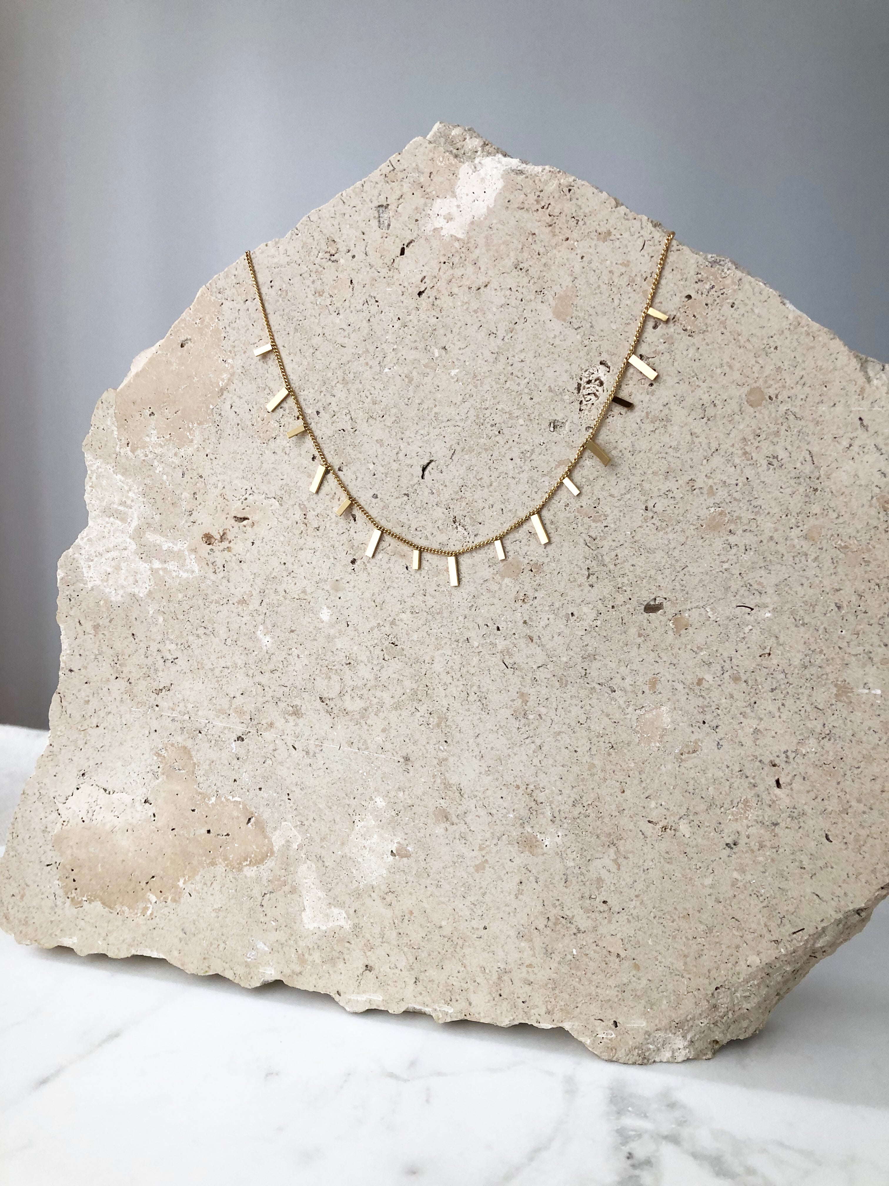 Bar Garland Necklace - Gold