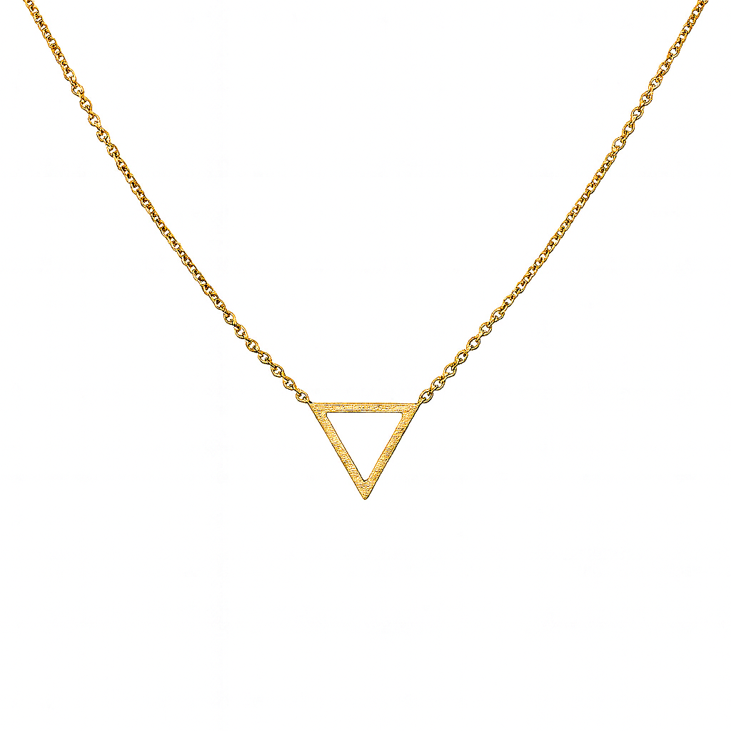 Matte Triangle Necklace