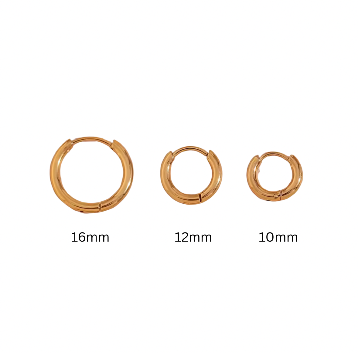 June Mini Hoops - Gold (16mm)