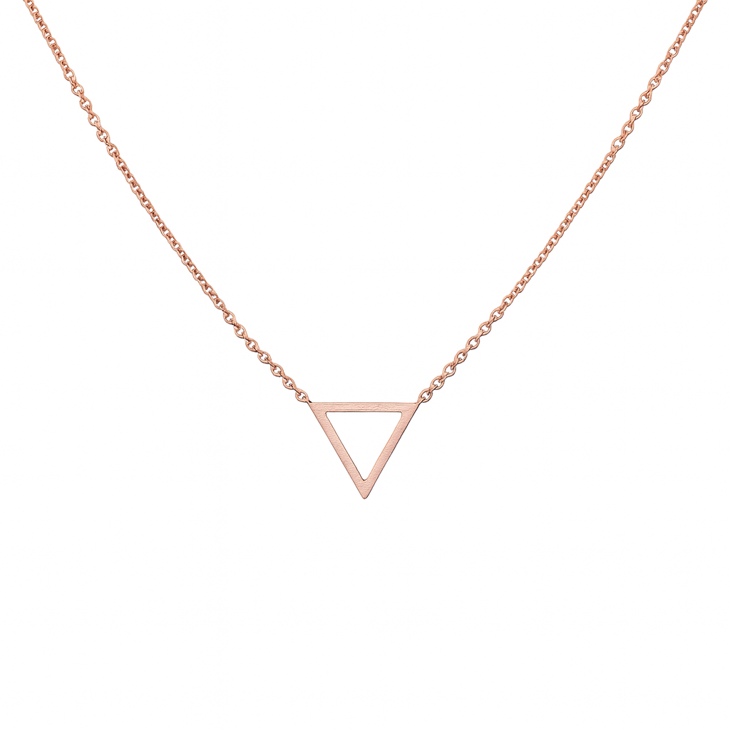 Matte Triangle Necklace