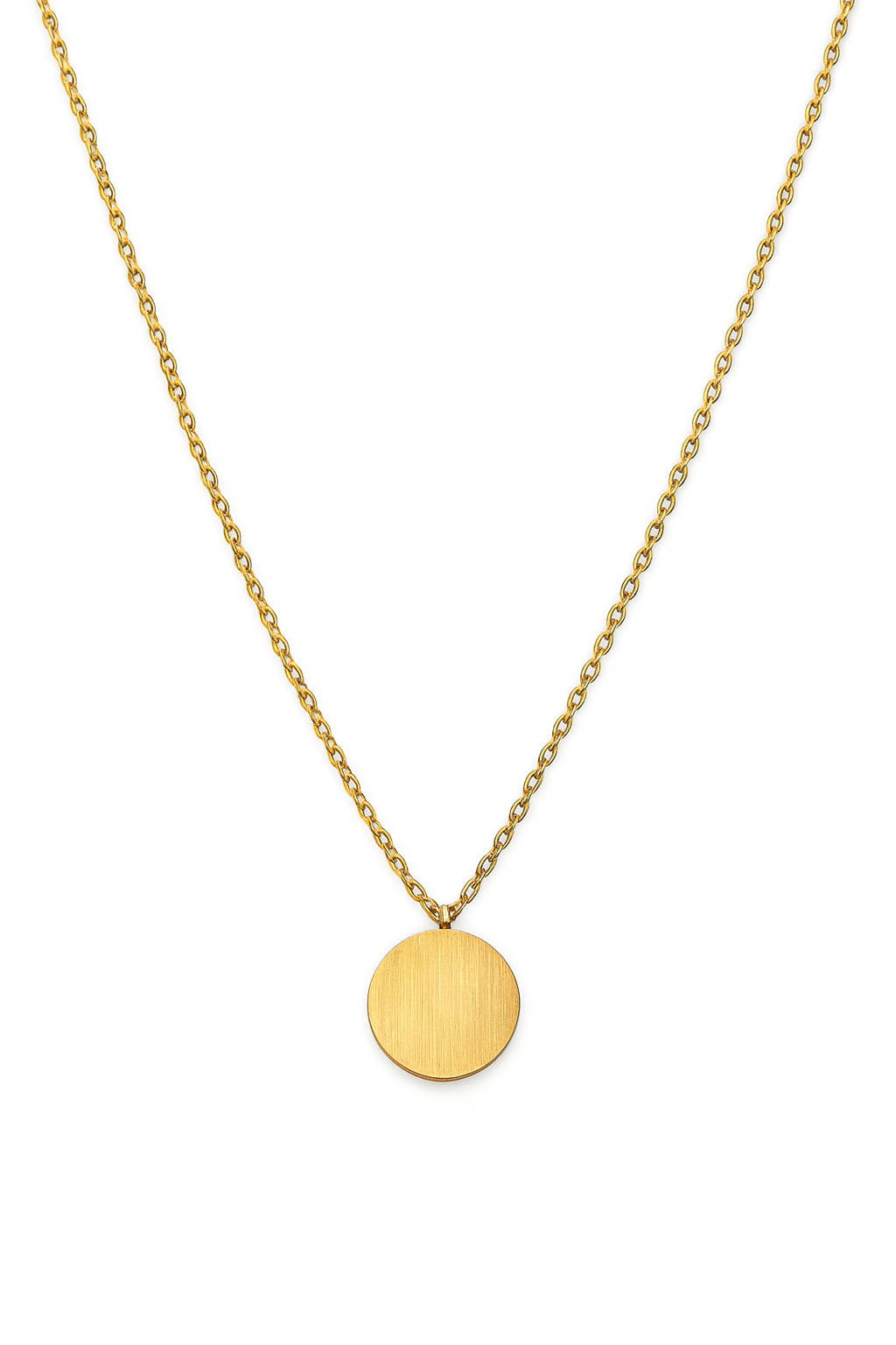 Matte Disc Necklace