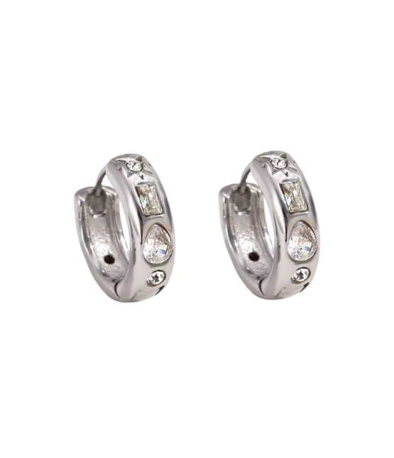 Iris Hoops - Silver