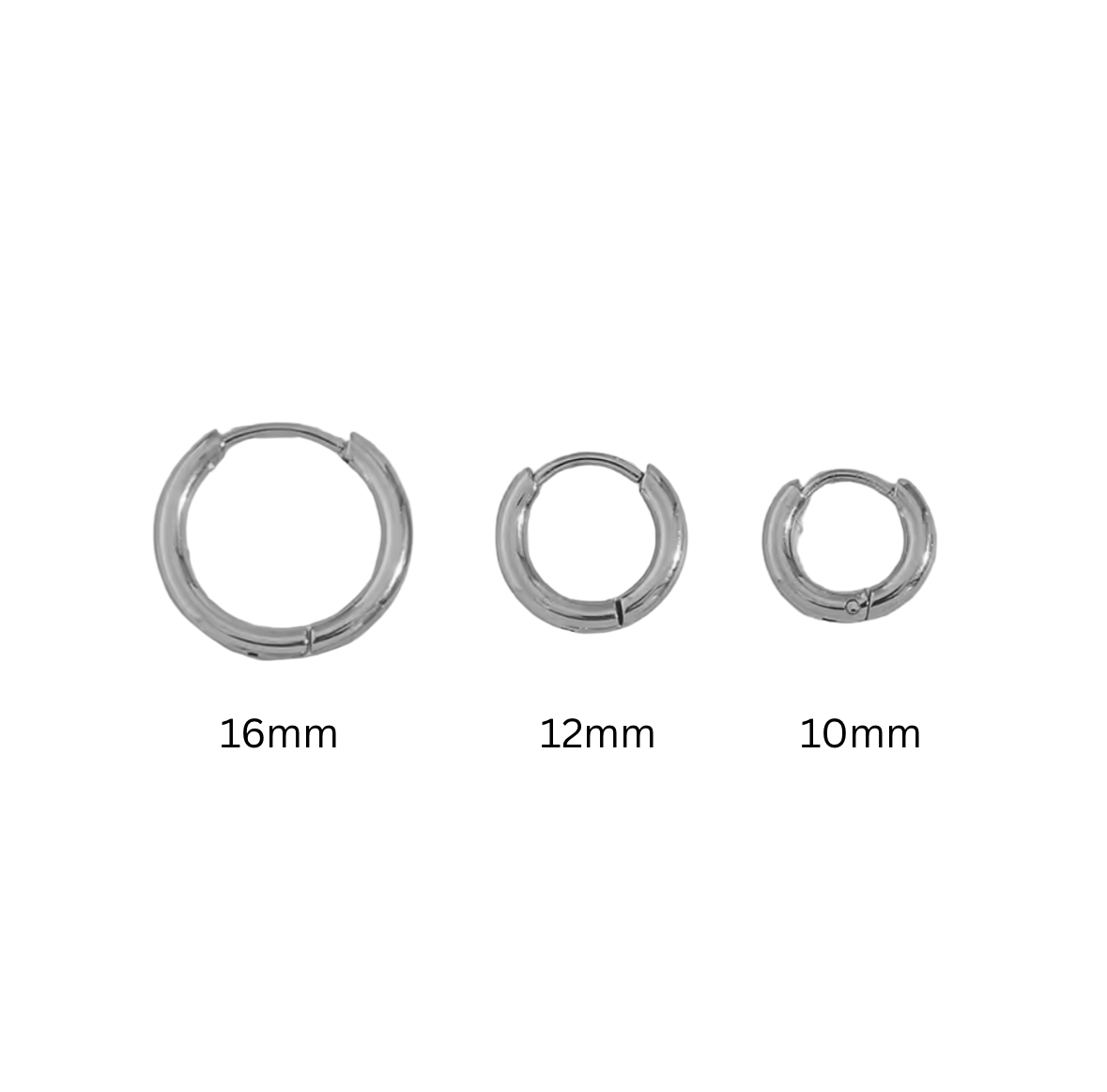 June Mini Hoops - Silver (16mm)