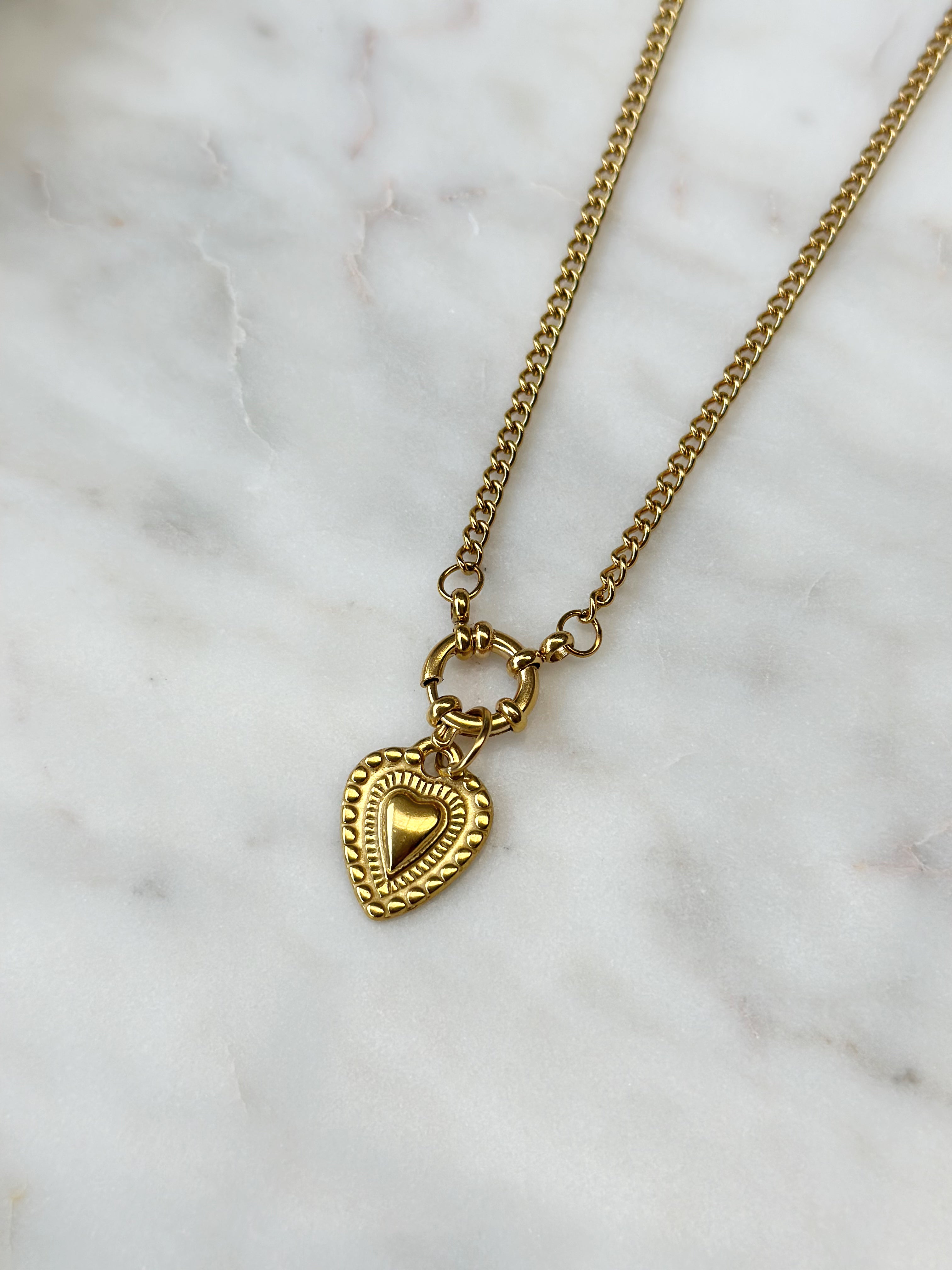Eternal Heart Necklace - Gold