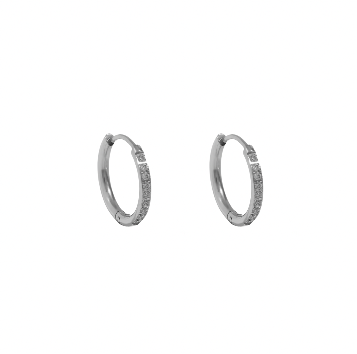 Estee Hoops - Silver (16mm)