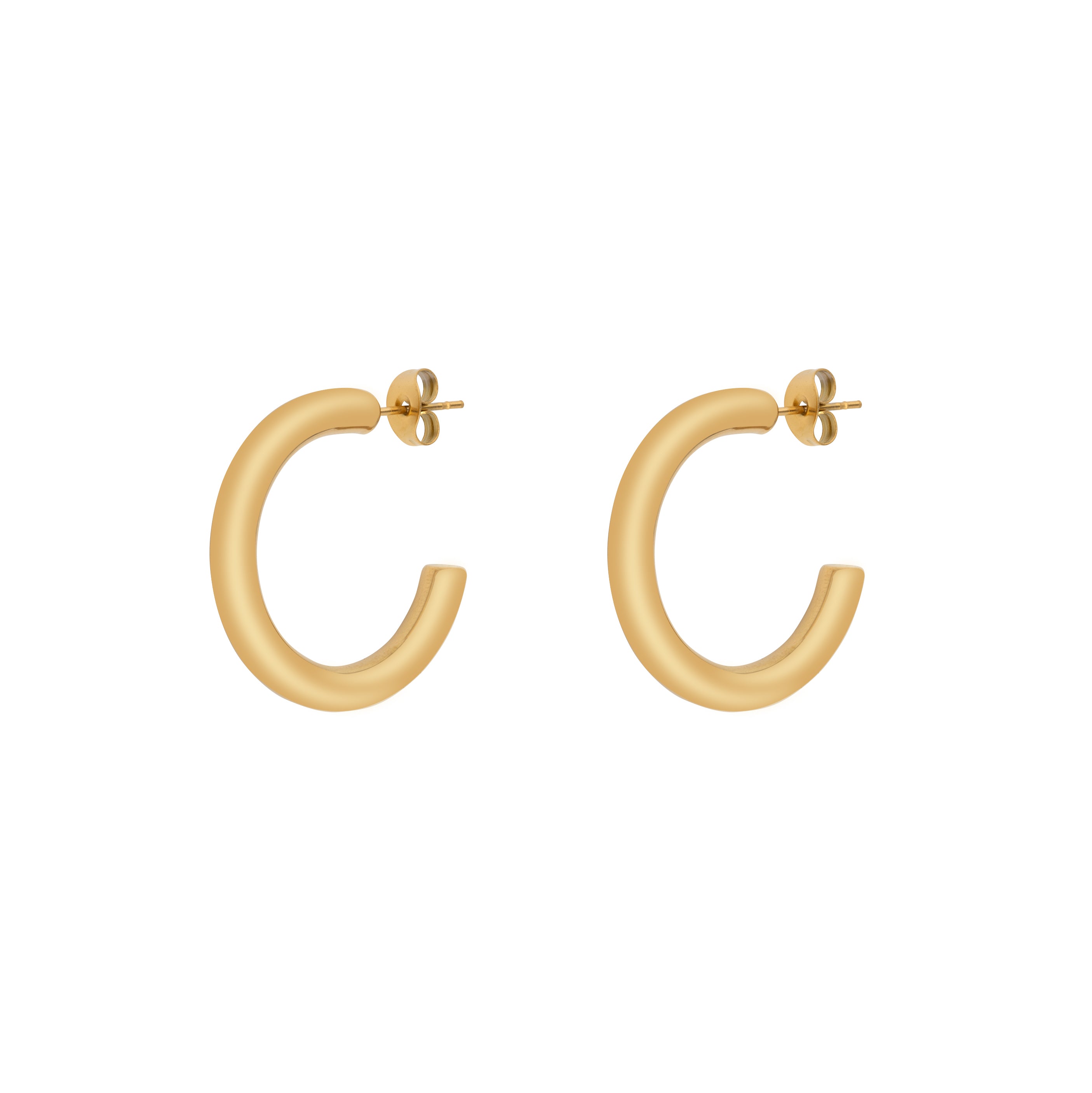 Rita Hoop Earrings - Gold 25mm