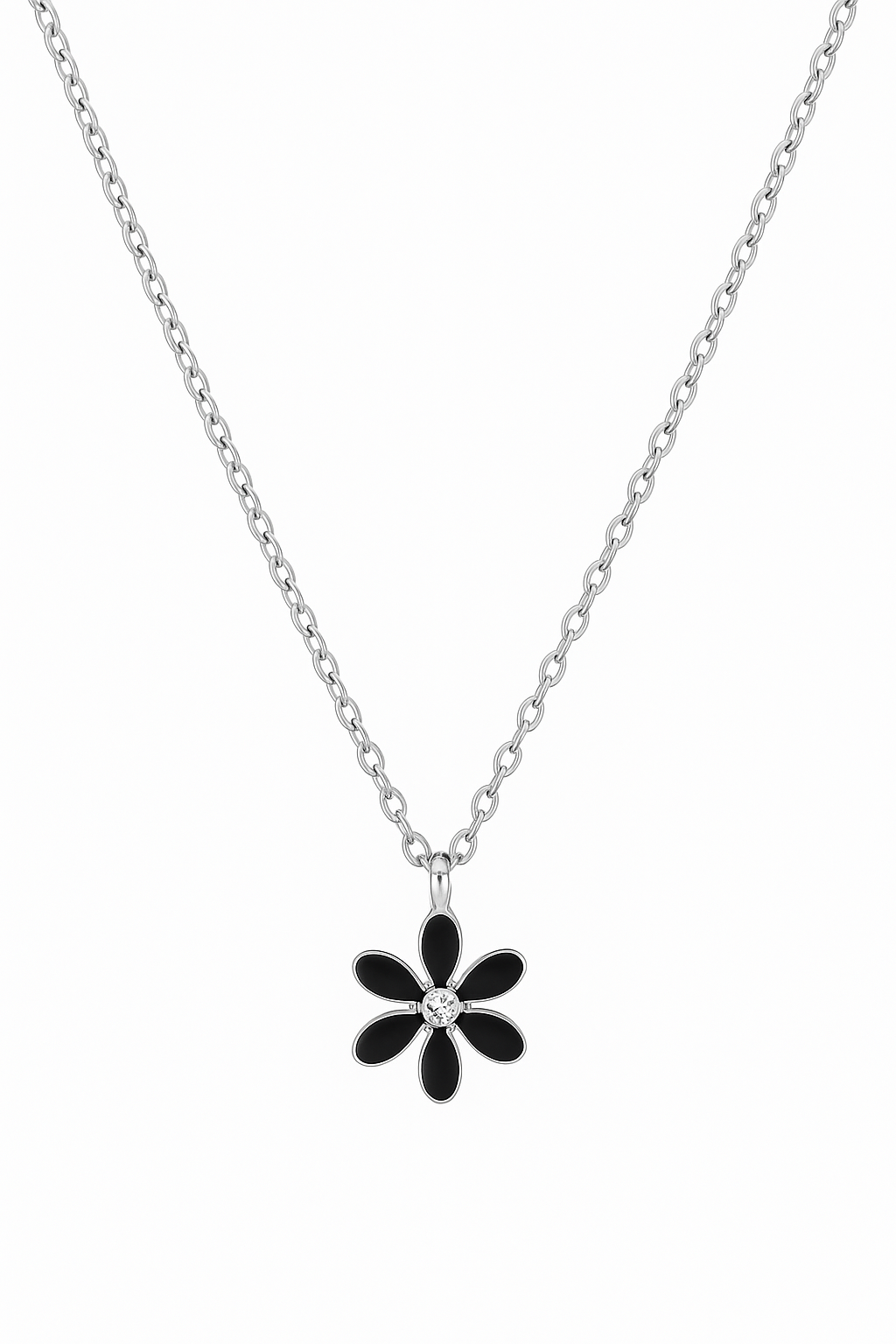 Flower CZ Necklace