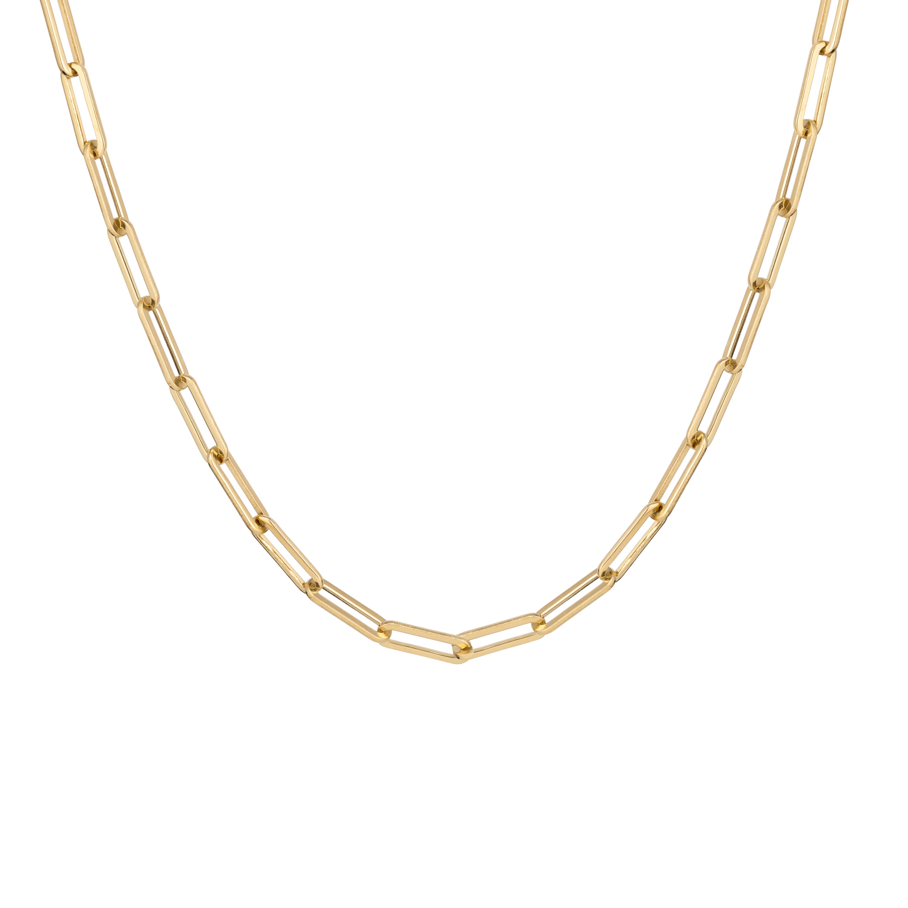 Paperclip Necklace - Gold