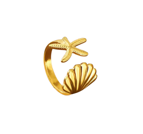 Ocean Kiss Ring - Gold