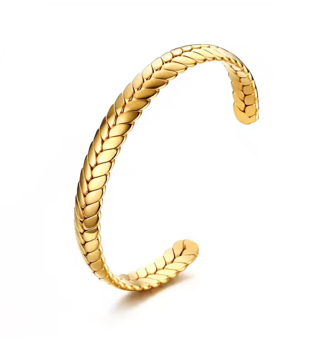 Plaited Cuff - Gold