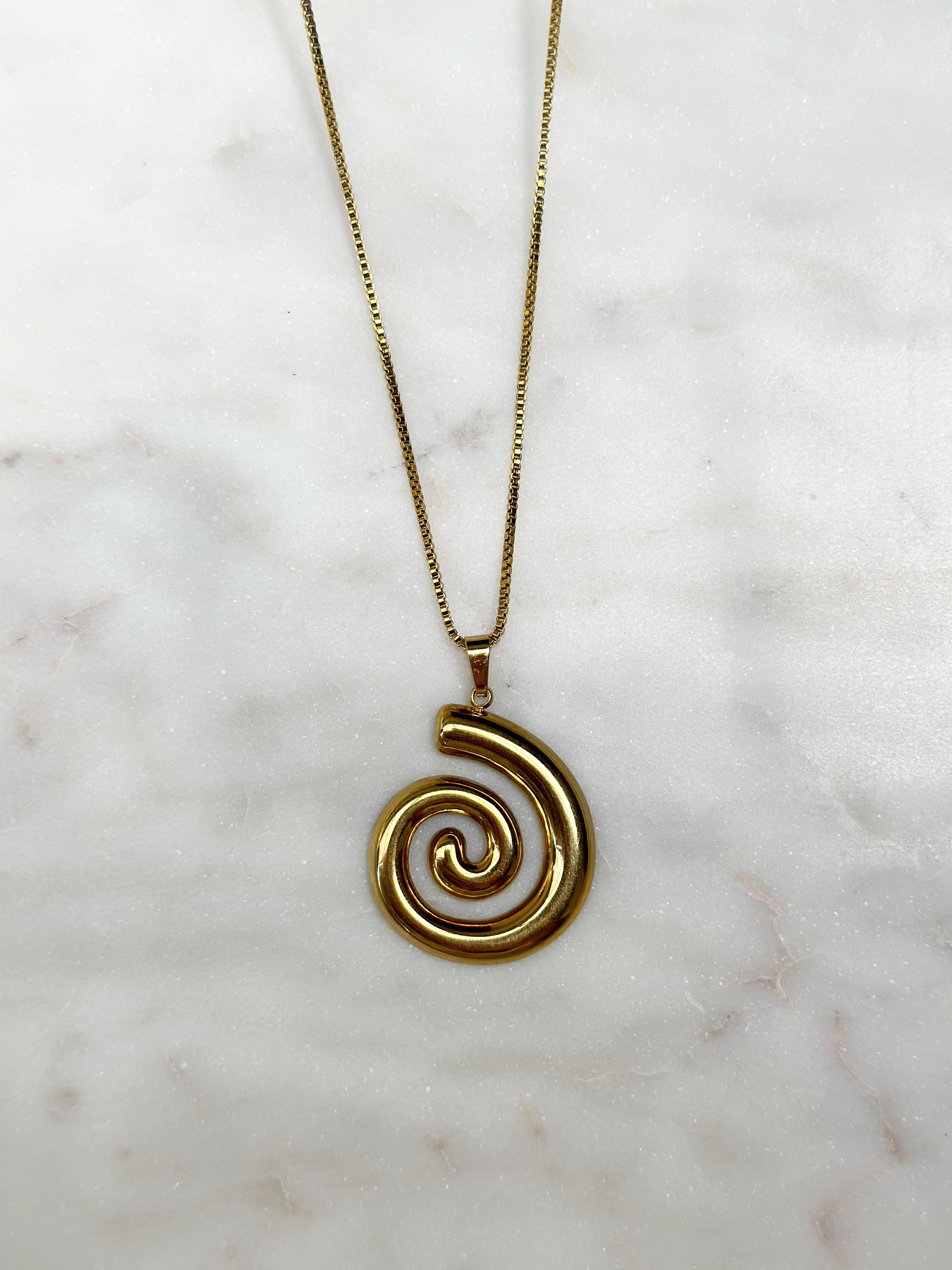 Spiral Pendant Necklace