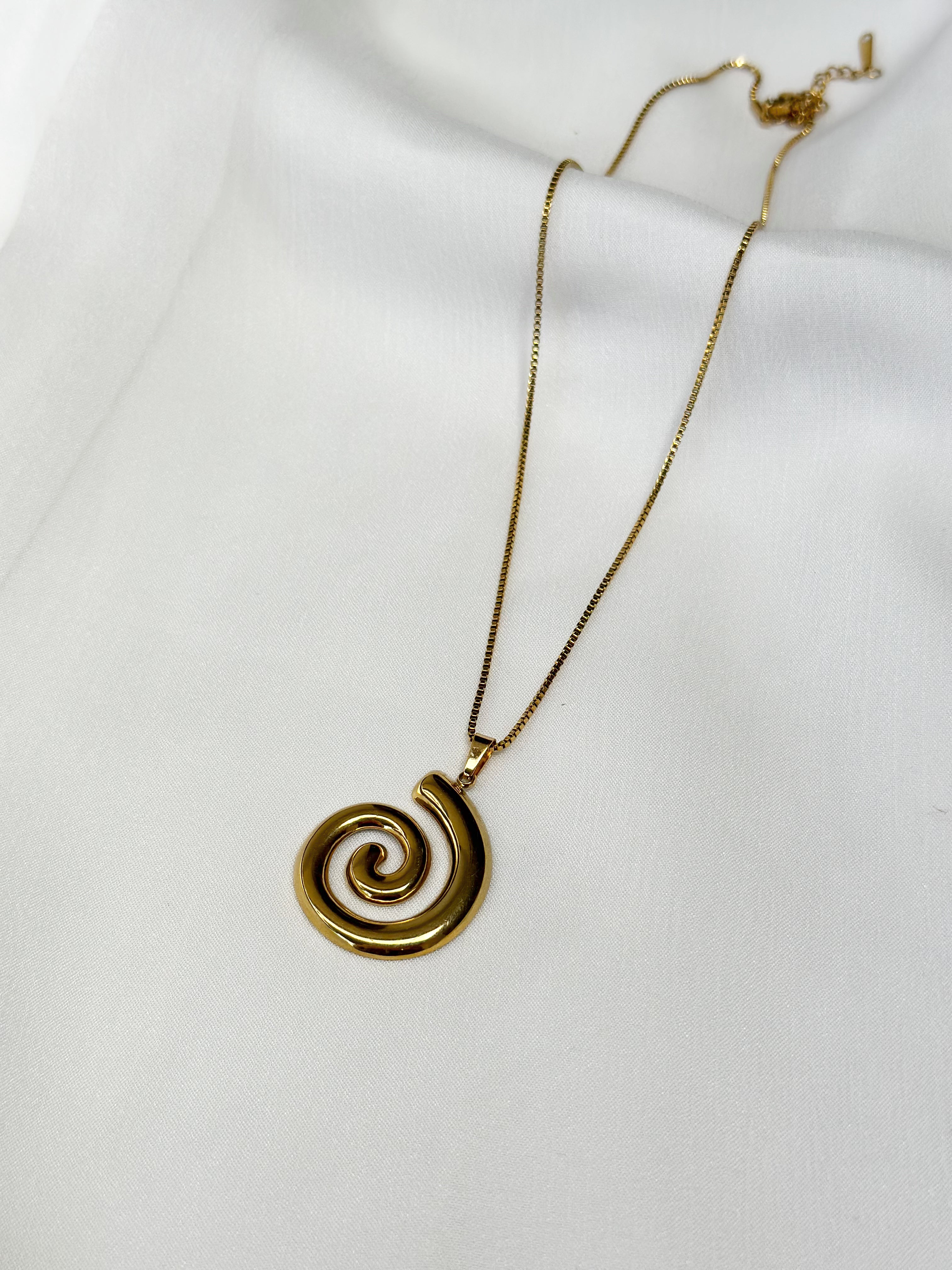 Spiral Pendant Necklace