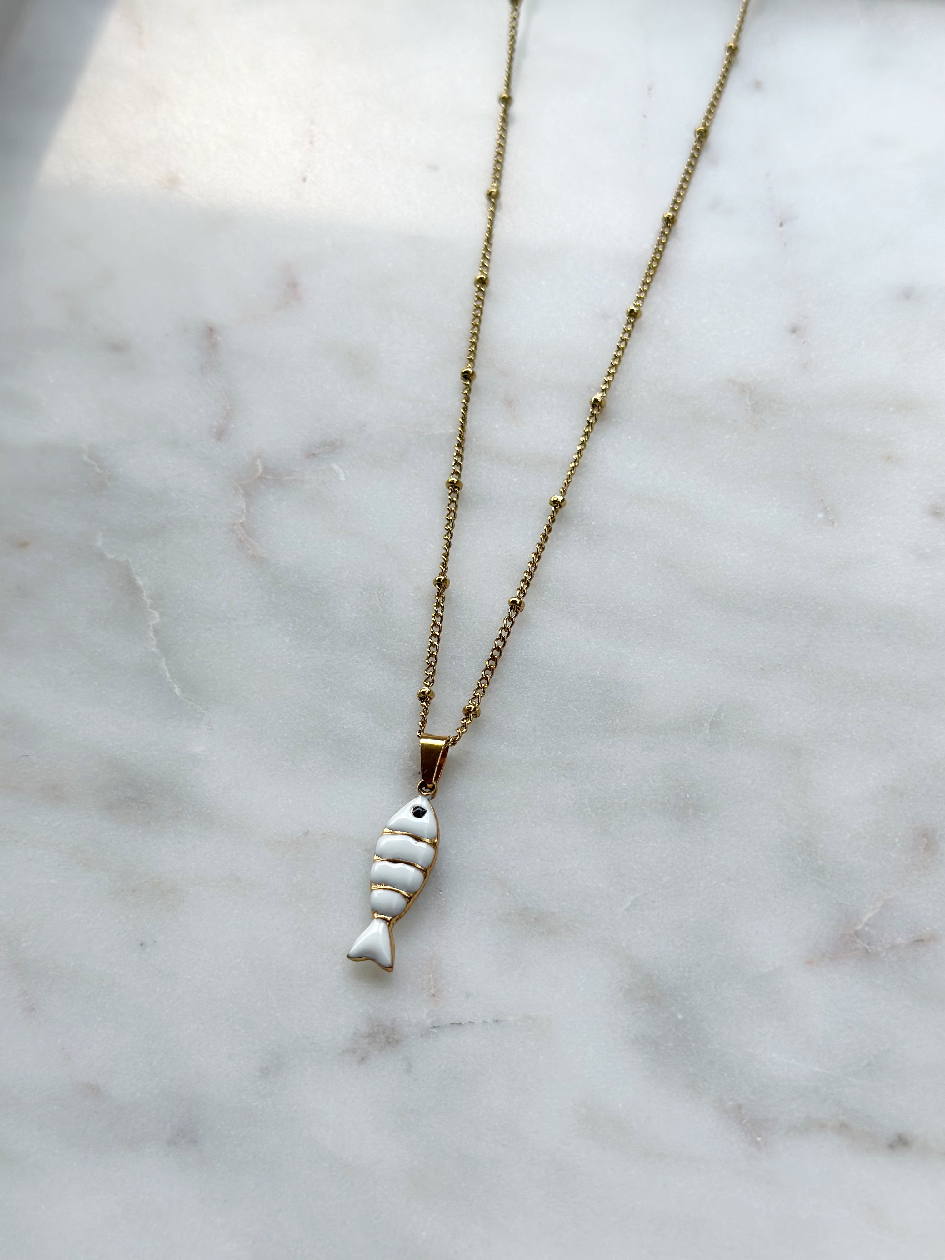 White Fish Necklace