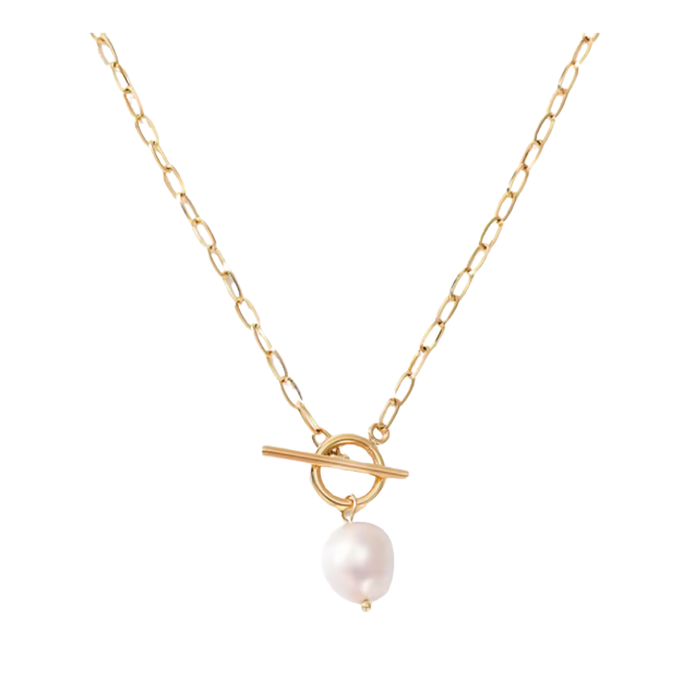 Odette Pearl Necklace - Gold