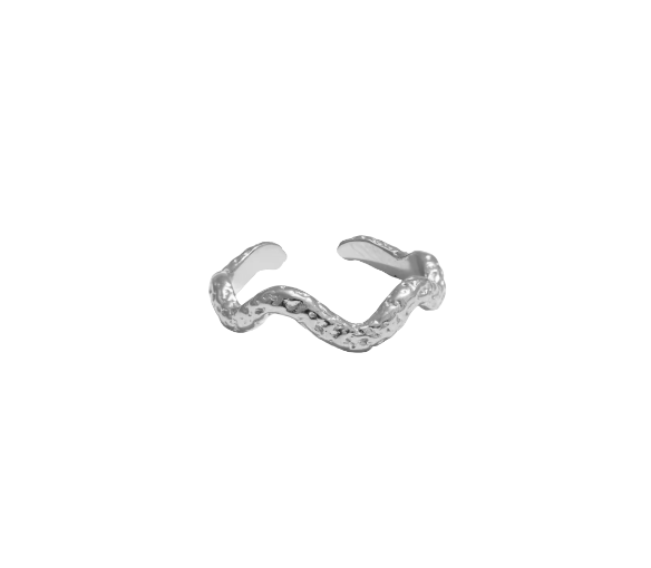 Essy Wave Ring - Silver