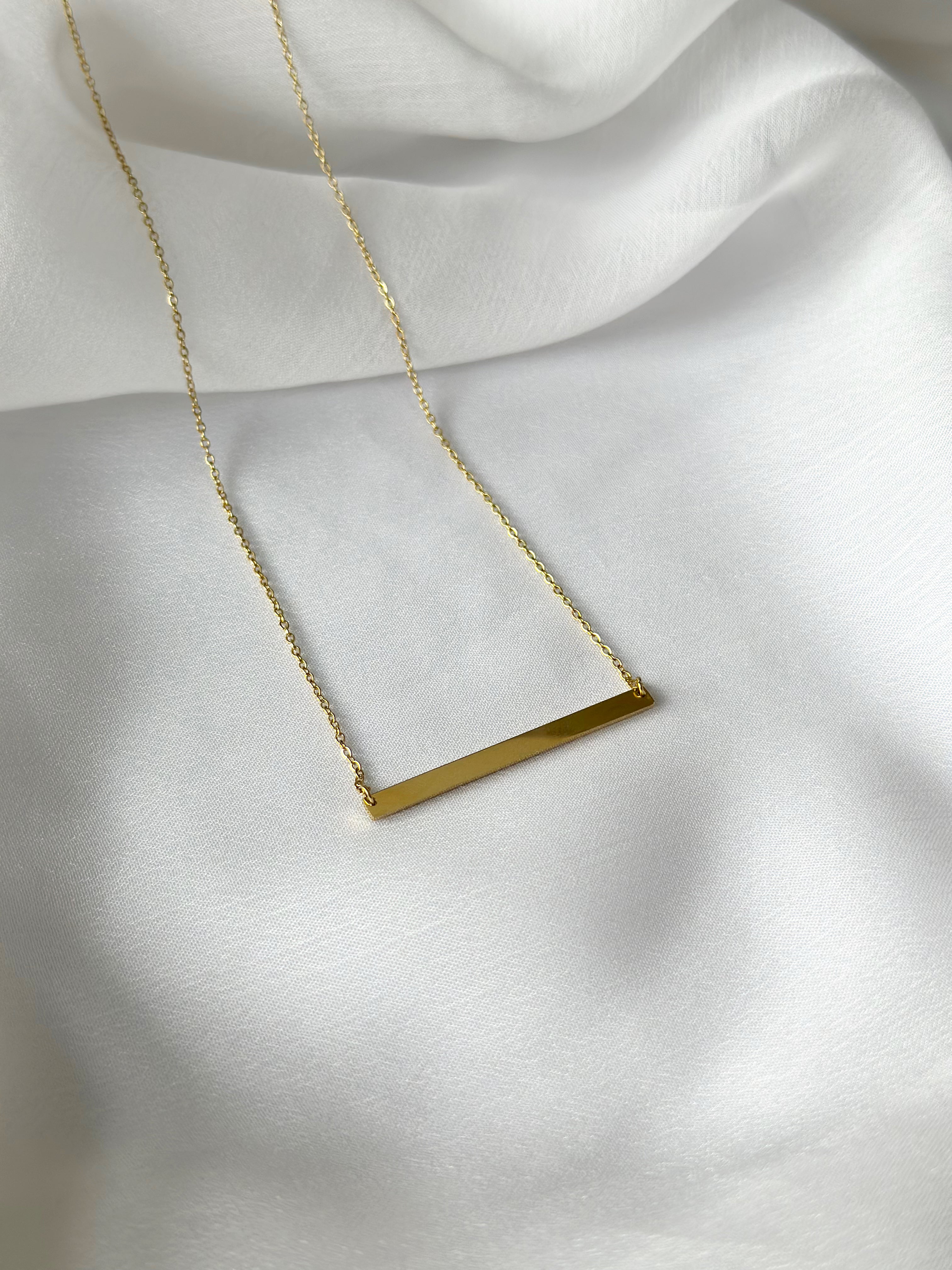 Bar Necklace - Gold