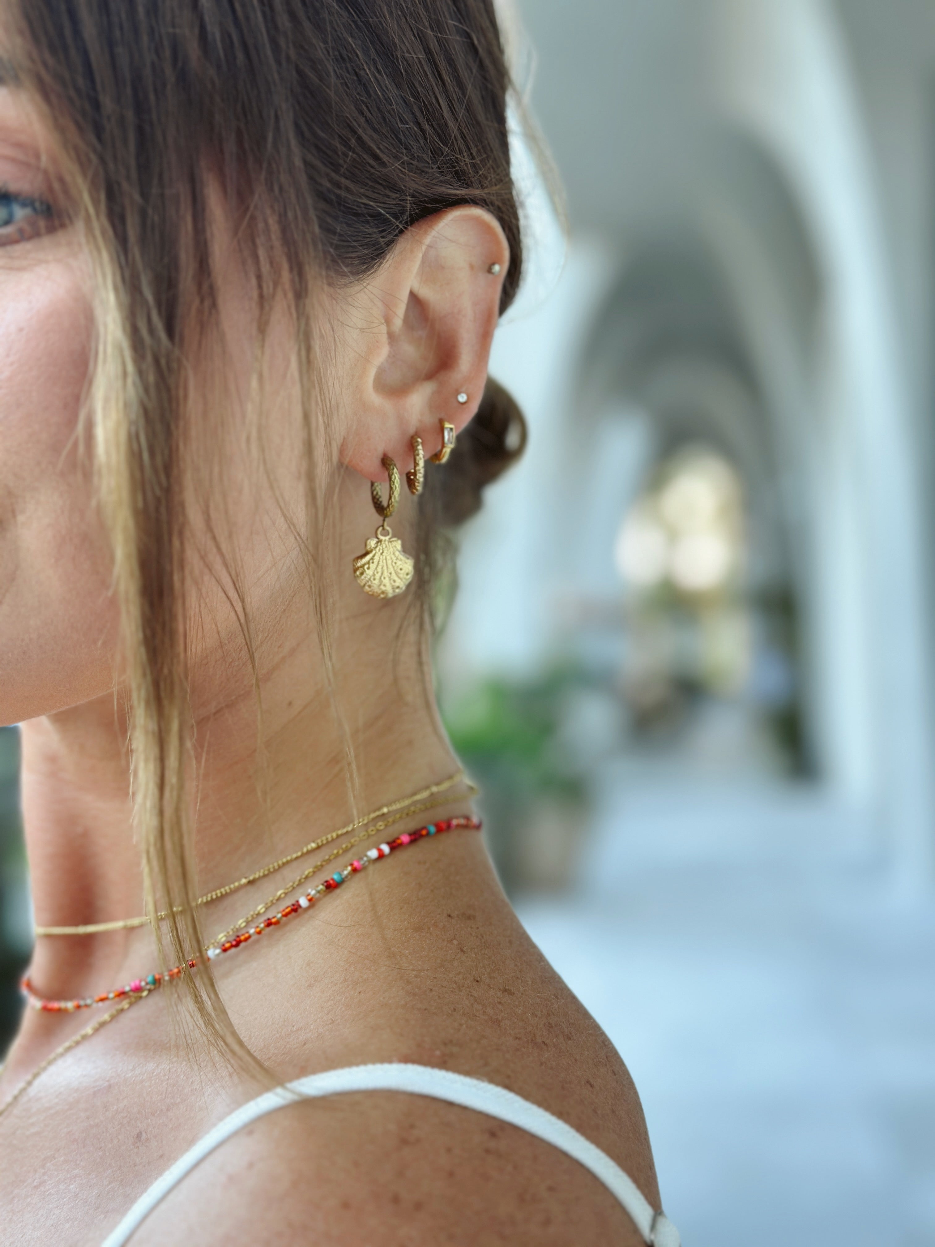 Maren Shell Drop Earrings