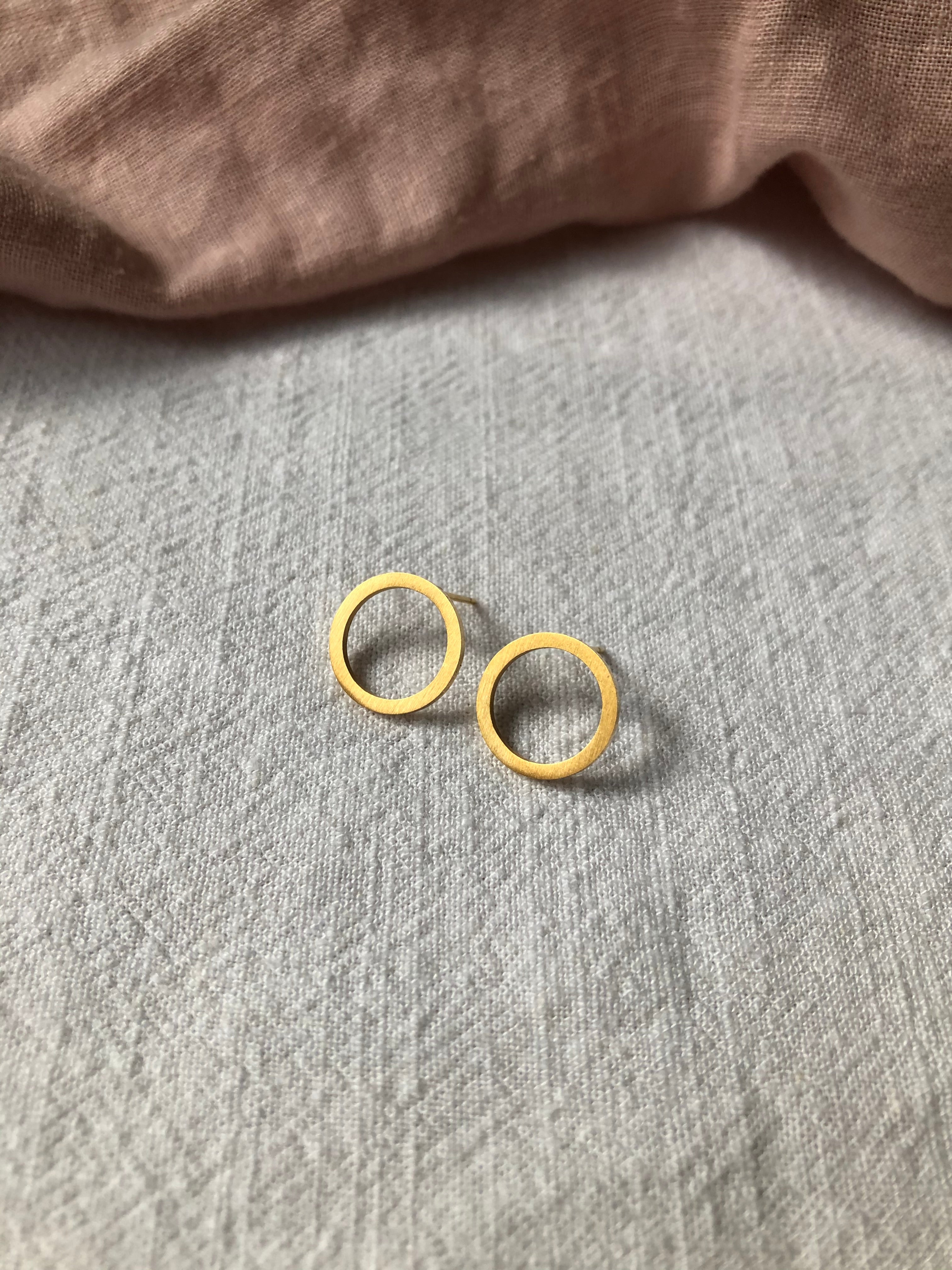 Matte Circle Studs