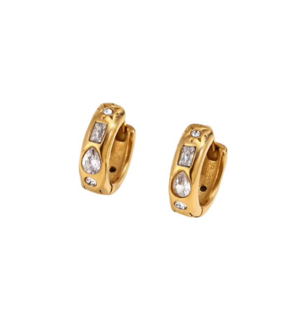 Iris Hoops - Gold