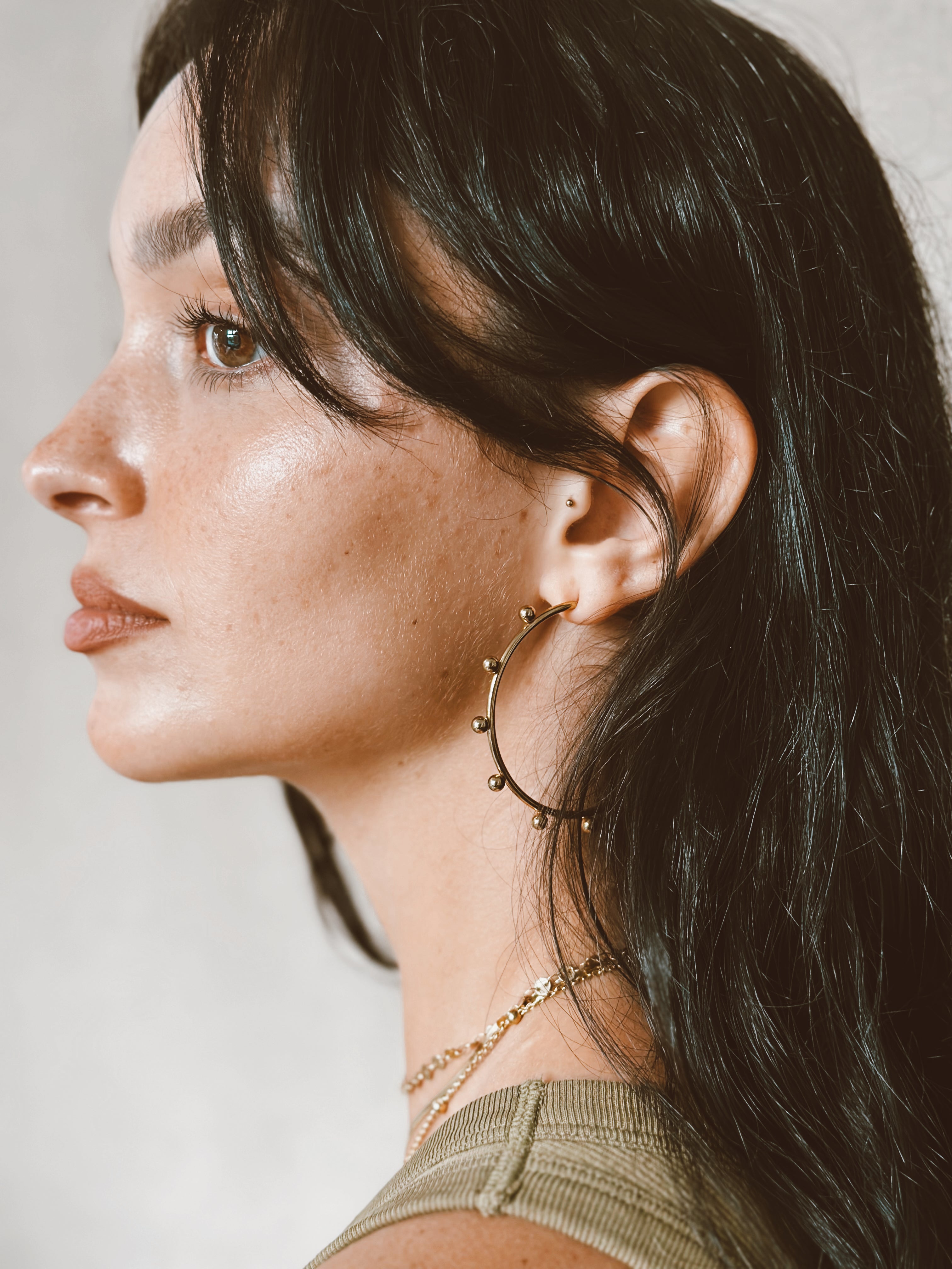 Camilla Hoop Earrings 55mm