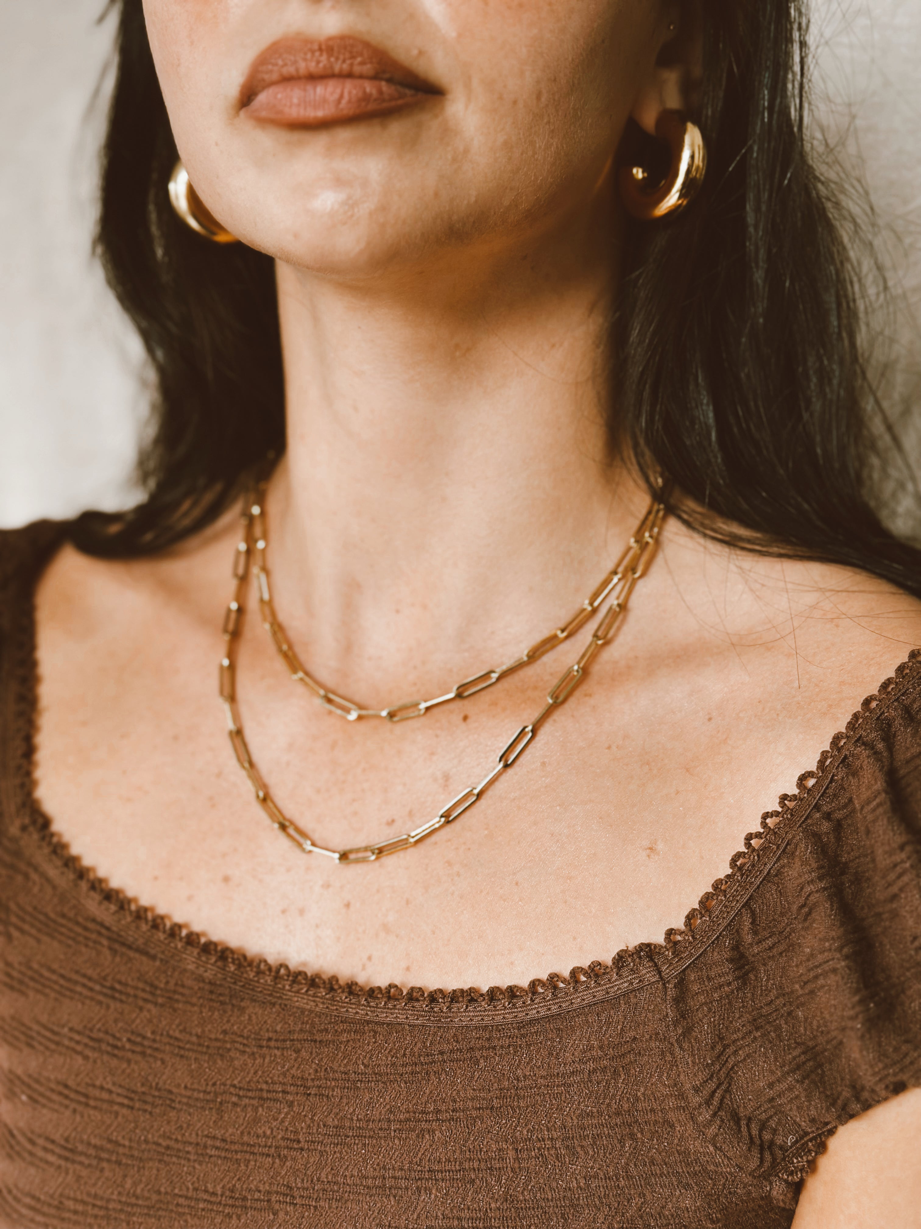 Paperclip Necklace - Gold