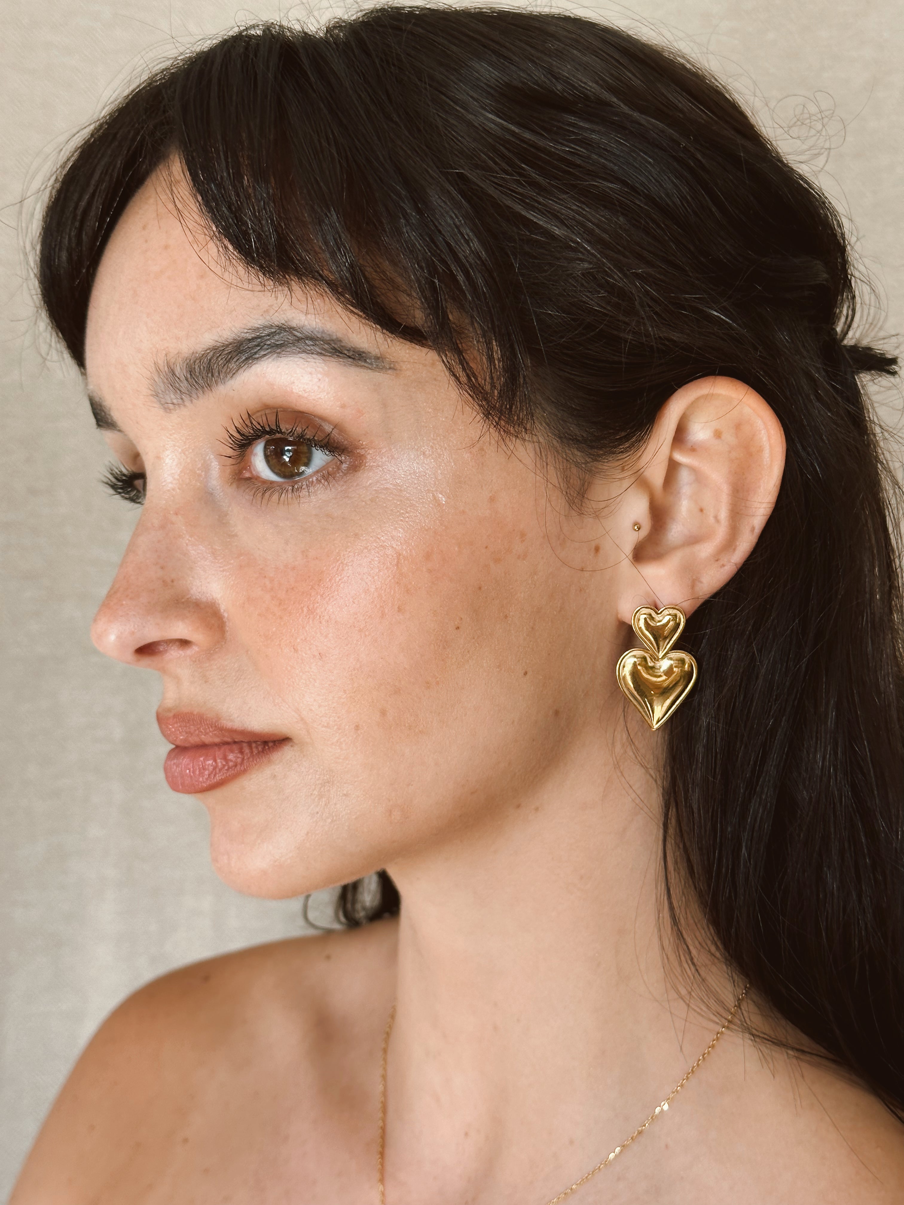 Valentine Earrings - Gold