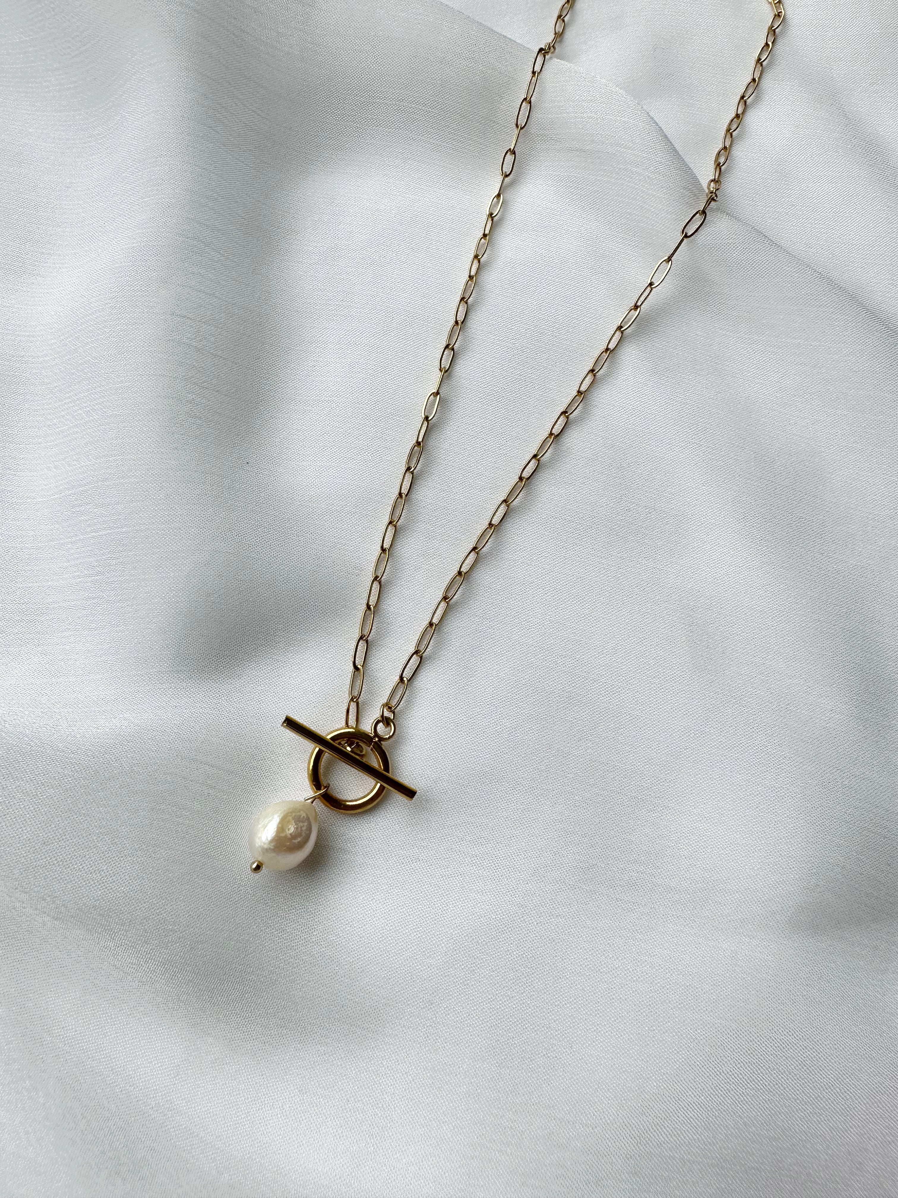 Odette Pearl Necklace - Gold