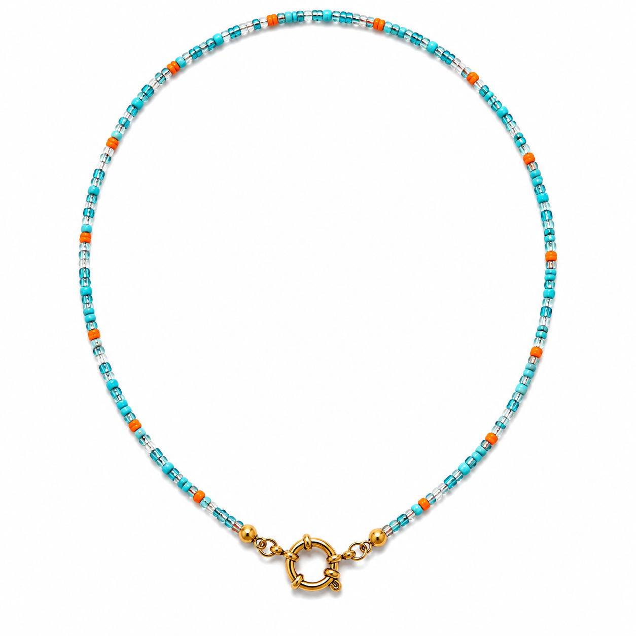 Beaded Necklace - Blue