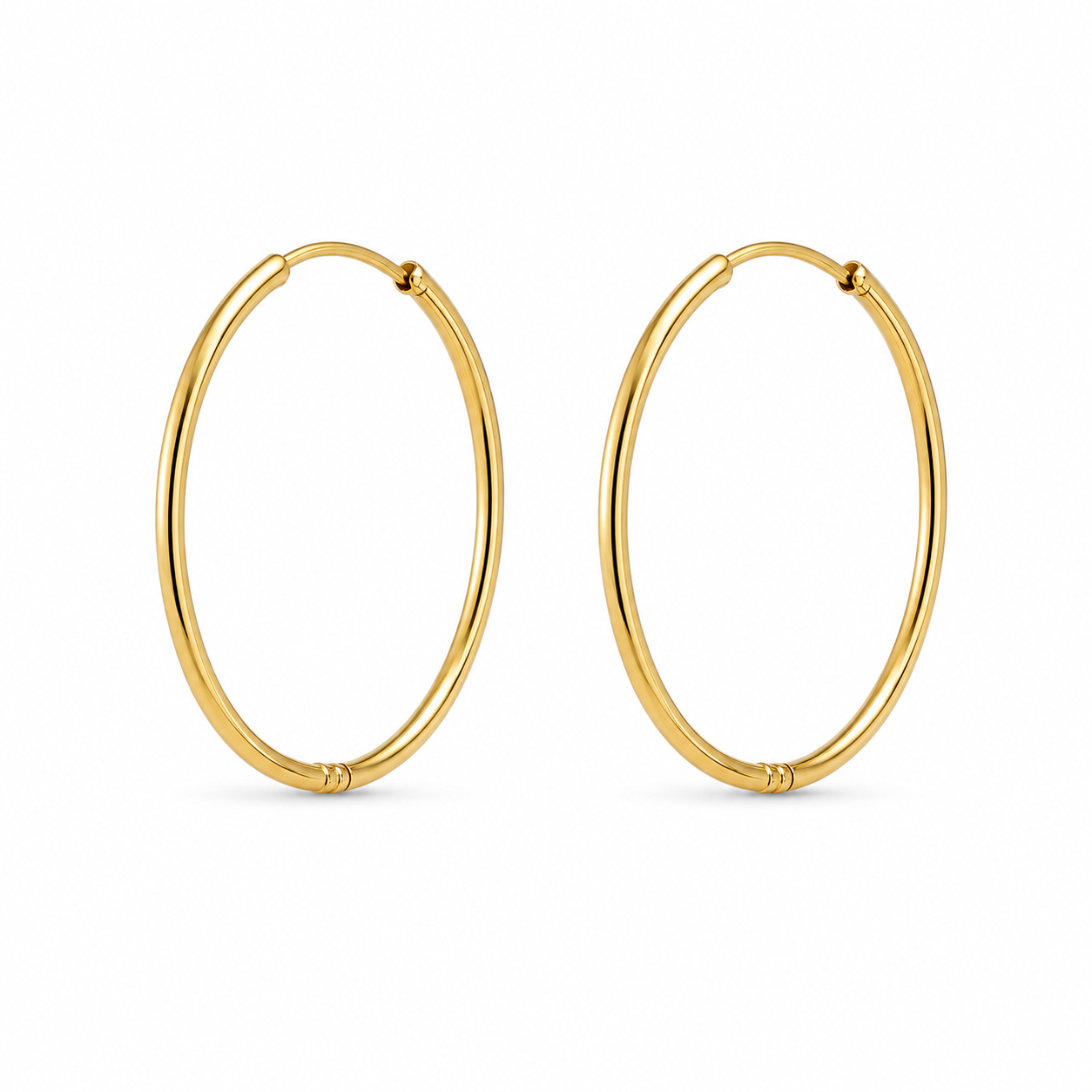 Hayley Hoops - 50mm Gold