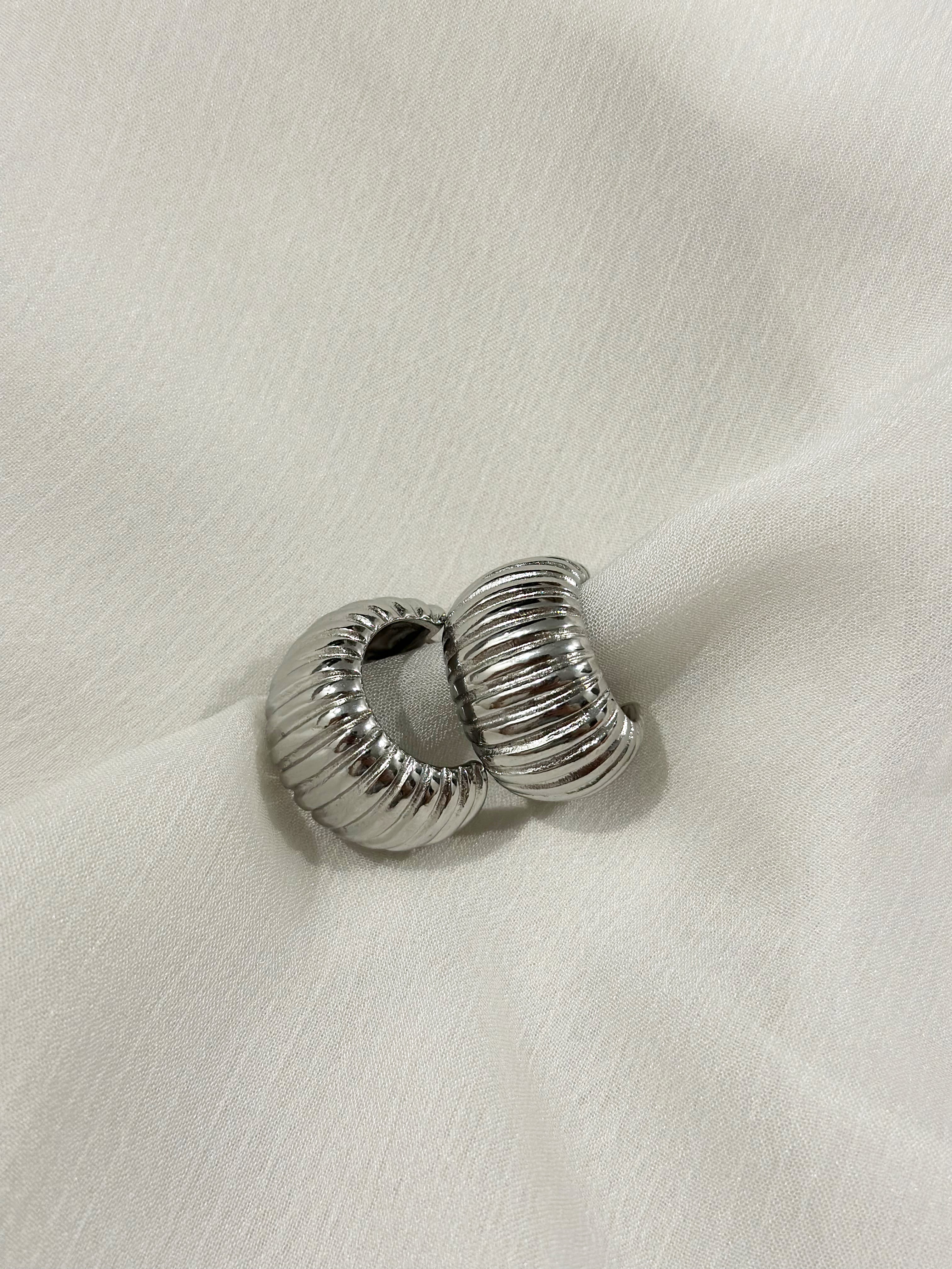 Anita Half Hoops - Silver