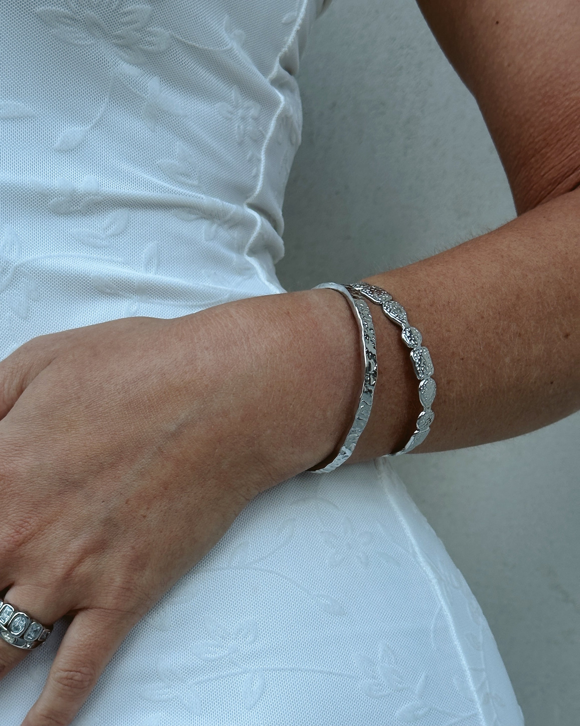 Mica Cuff - Silver