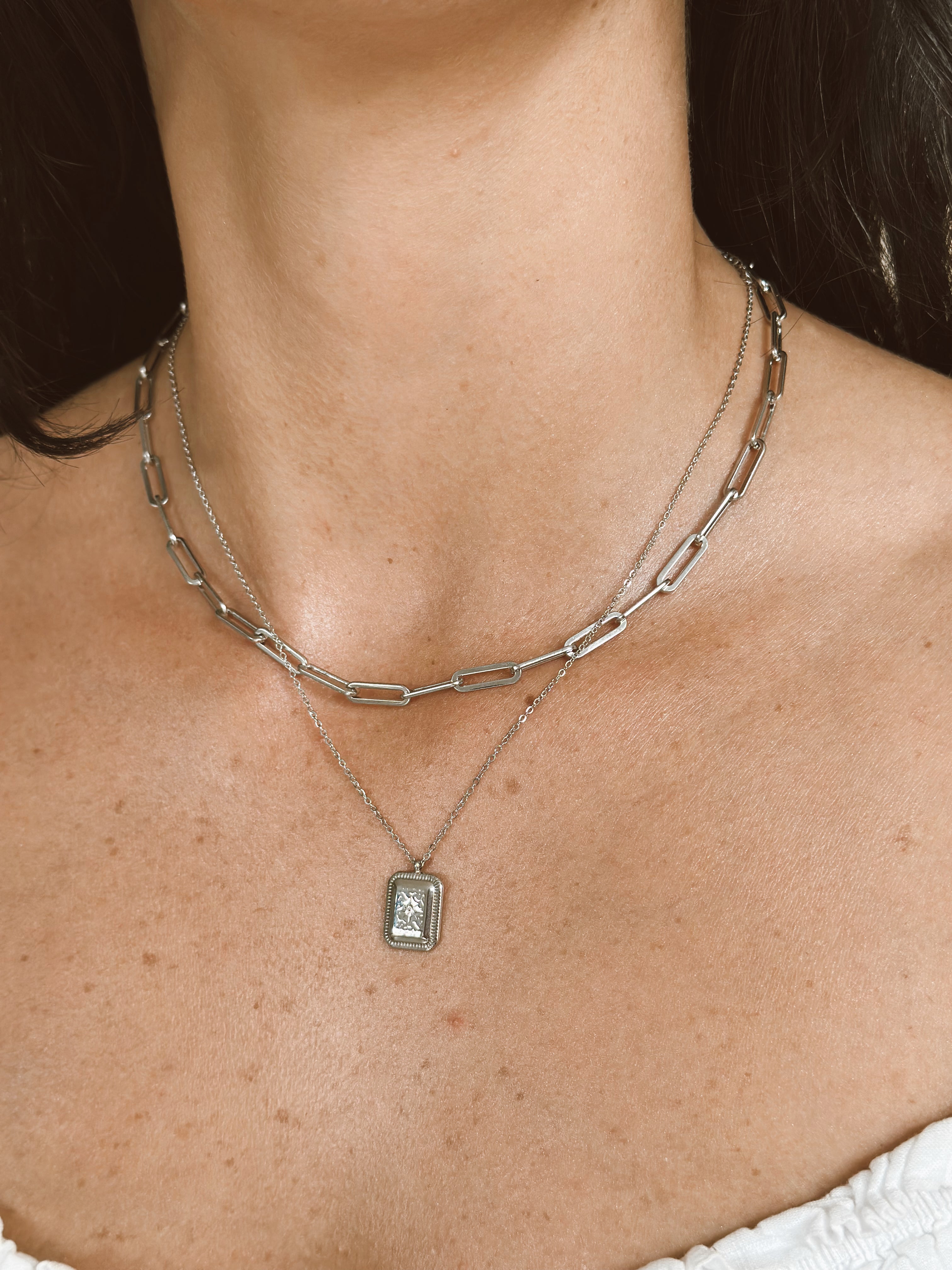 Priscilla Necklace - Silver