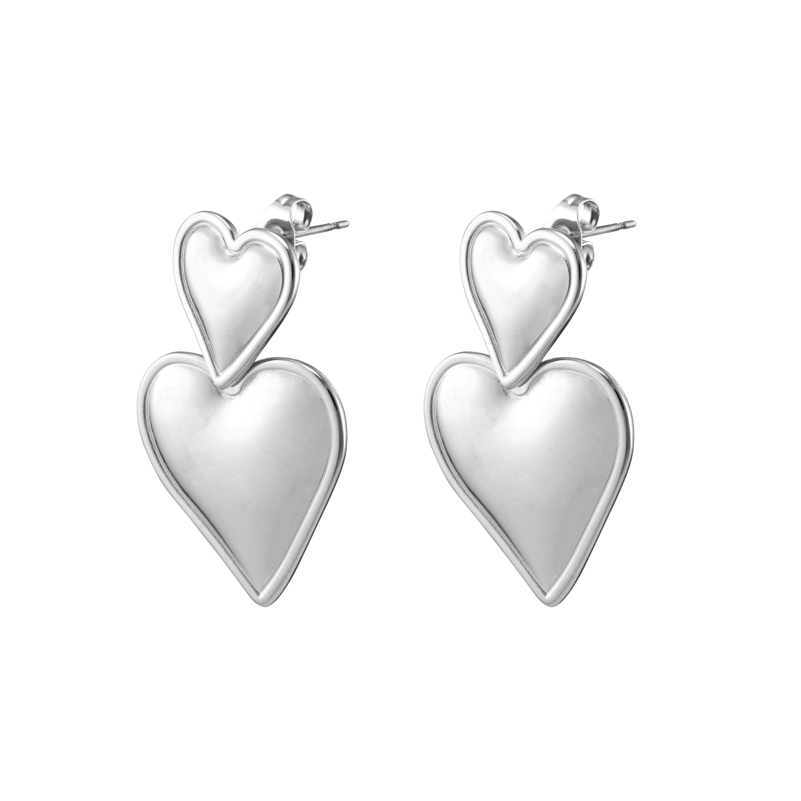 Valentine Earrings - Silver