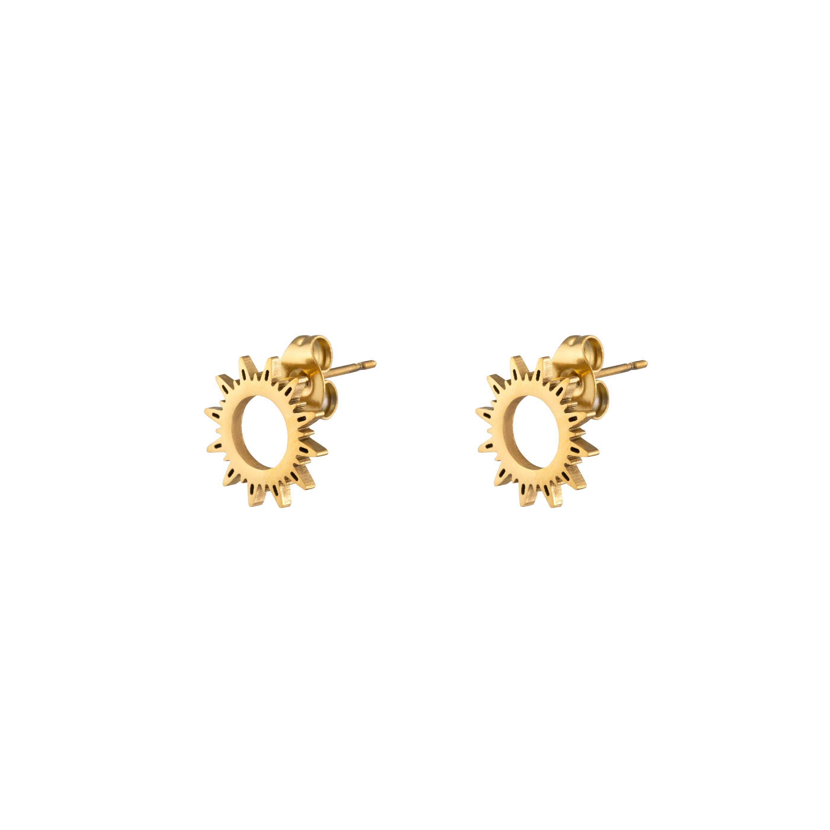 Sol Stud Earrings - Gold