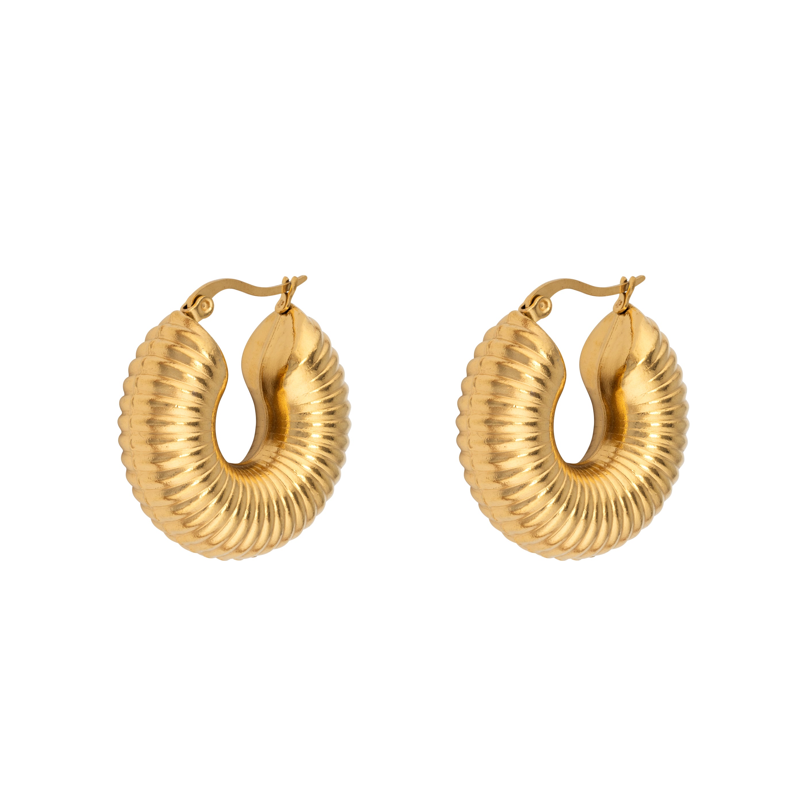 Annette Hoop Earrings - Gold