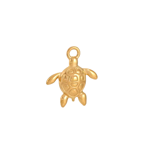 Turtle Pendant - Gold