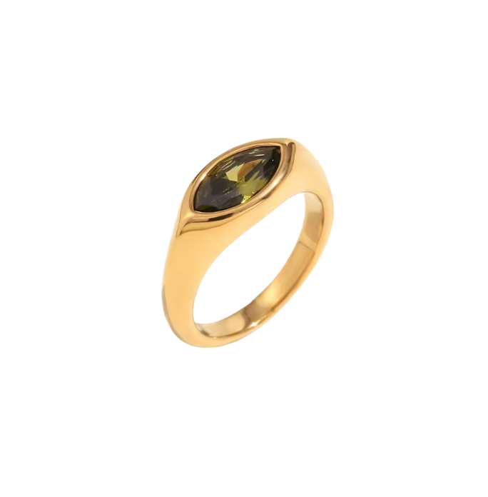 Horse Eye Ring - Green