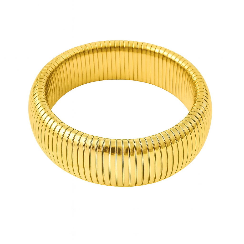 Hadley Stretch Bangle - Gold 20mm