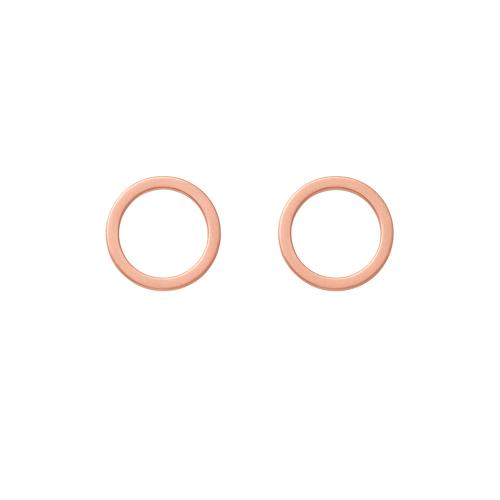 Matte Circle Studs