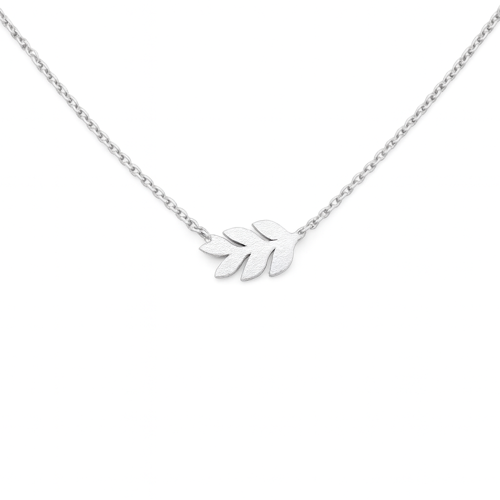 Matte Leaf Necklace