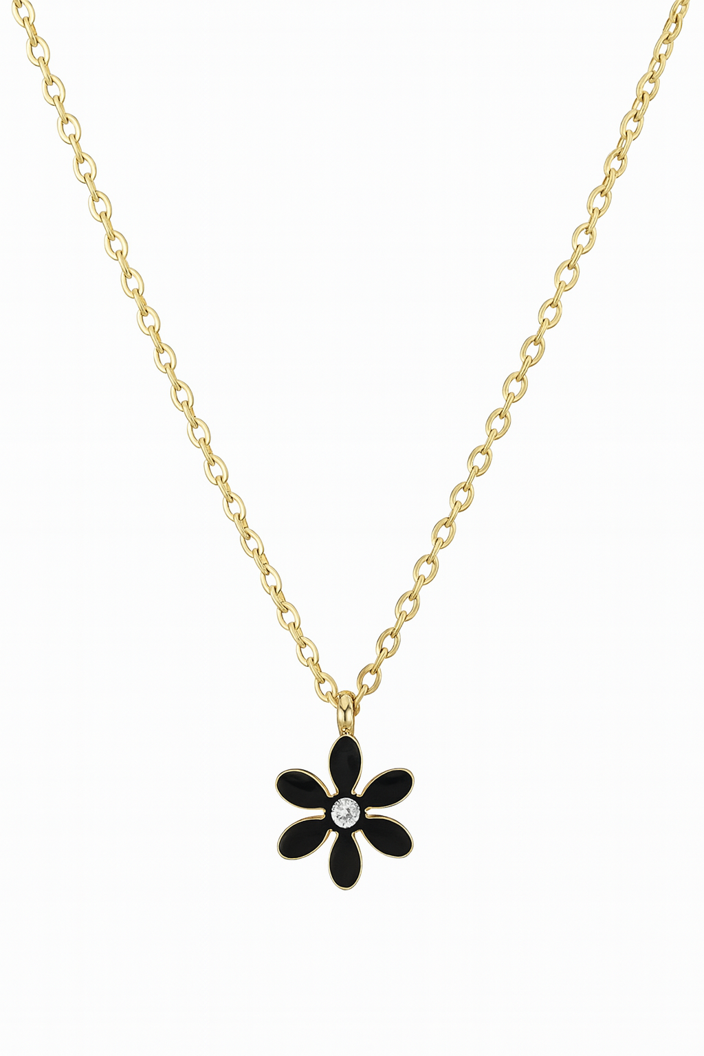 Flower CZ Necklace