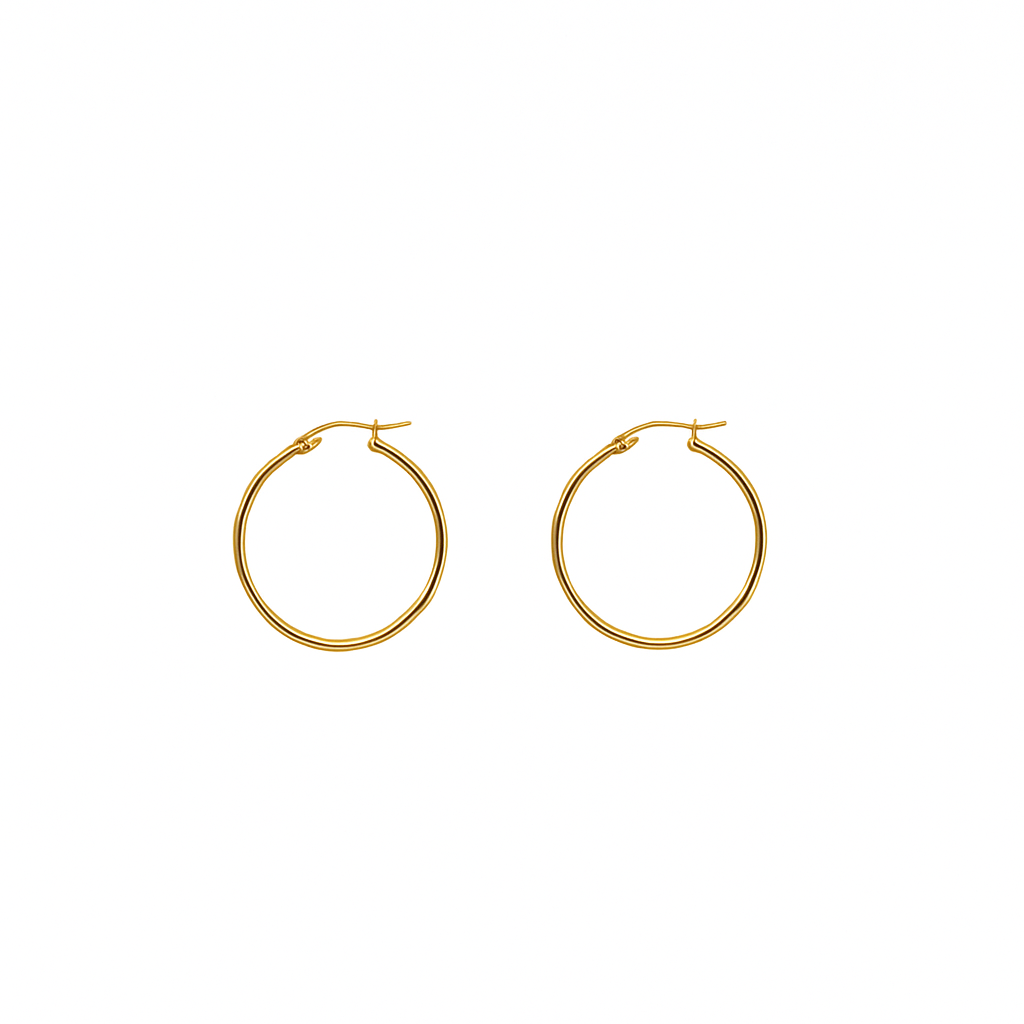 Hayley Hoop Earrings - Gold 30mm