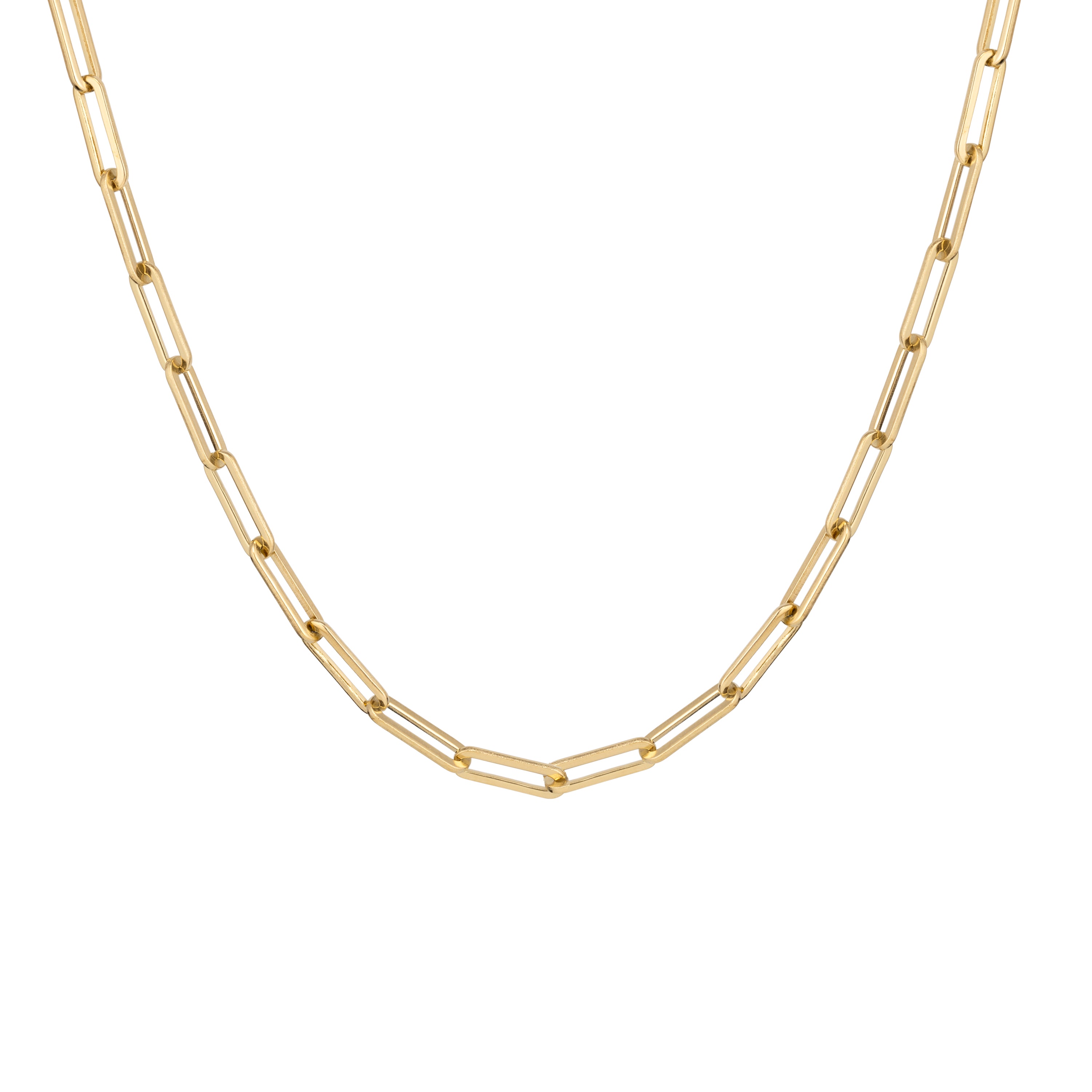 Paperclip Necklace - Gold