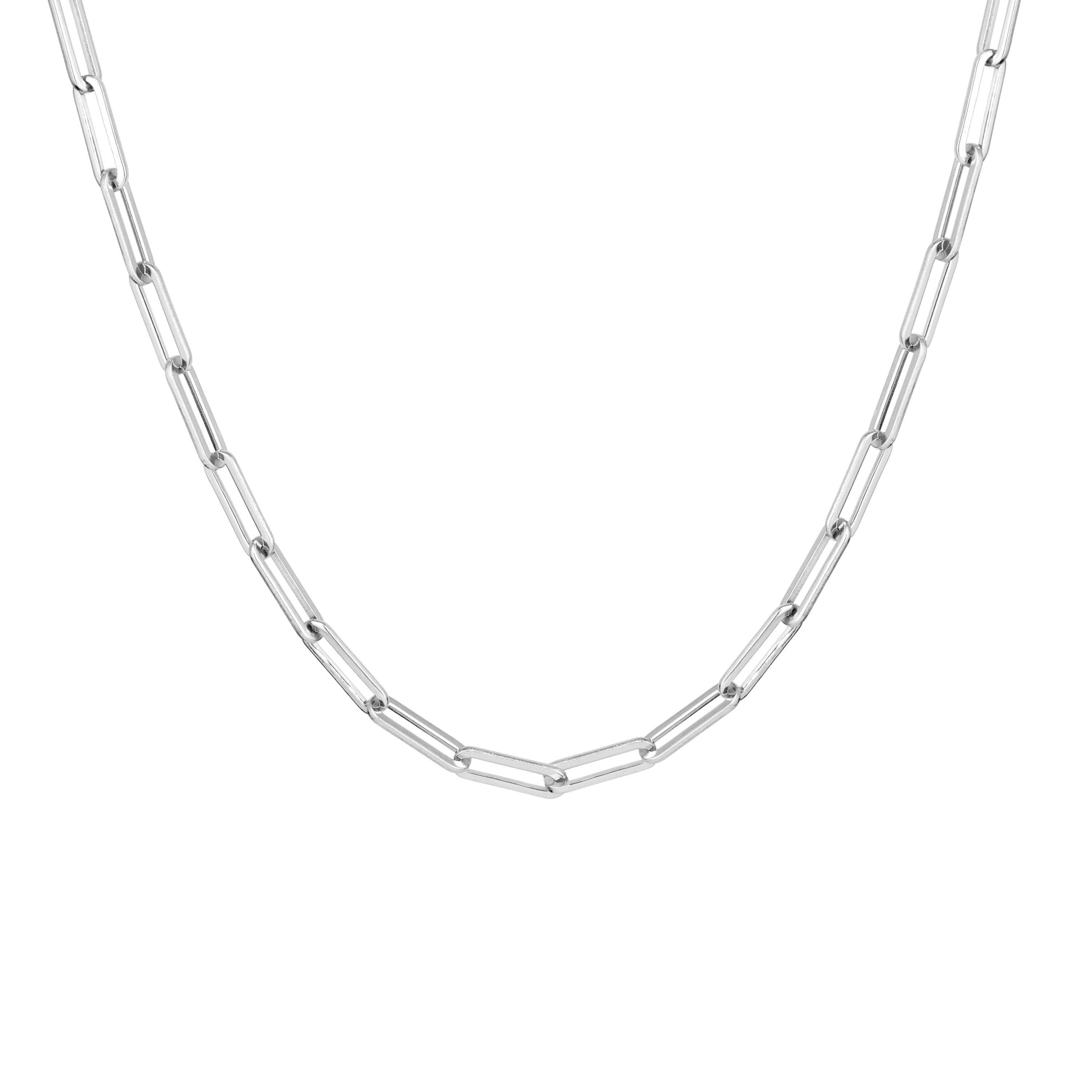 Paperclip Necklace - Silver