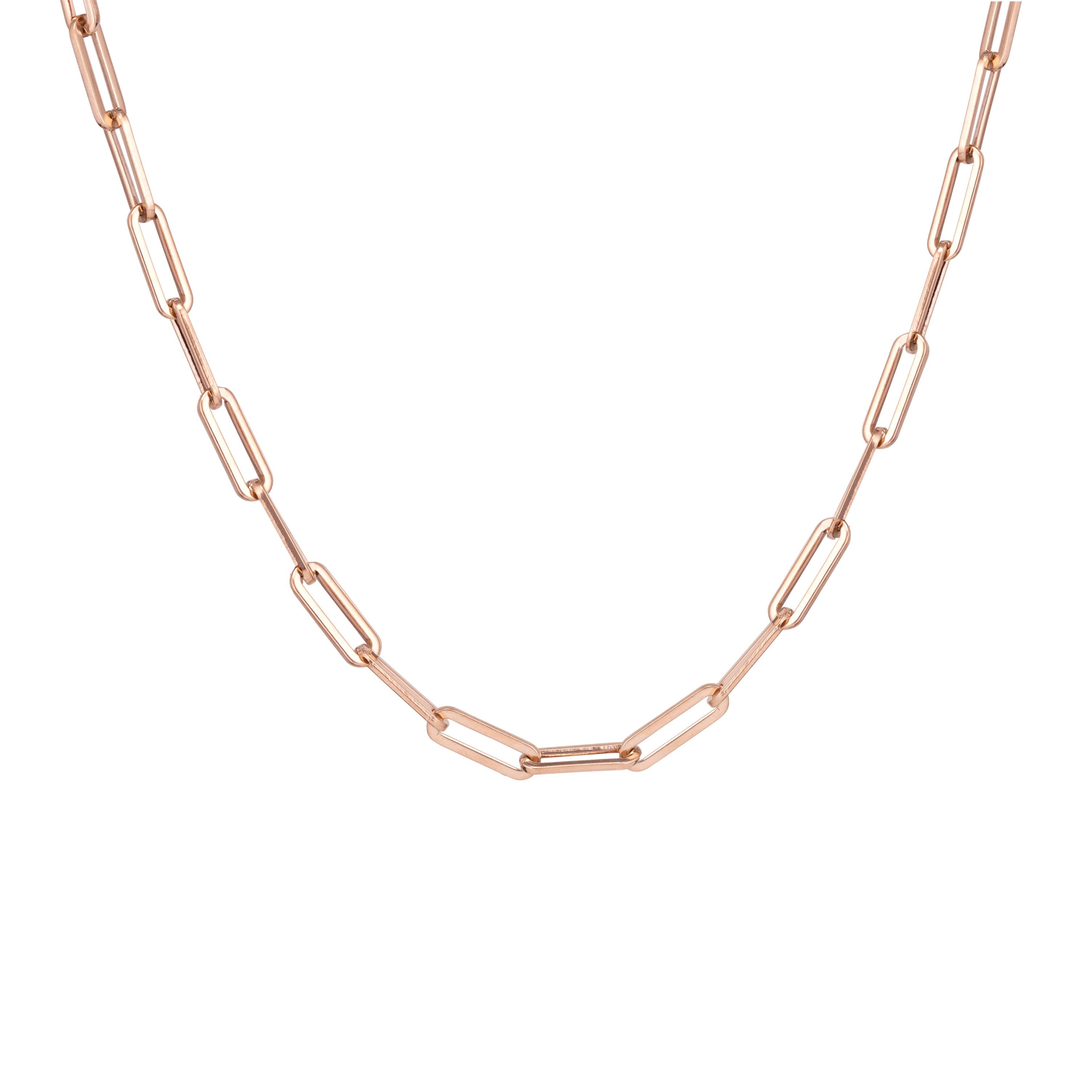 Paperclip Necklace - Rose Gold