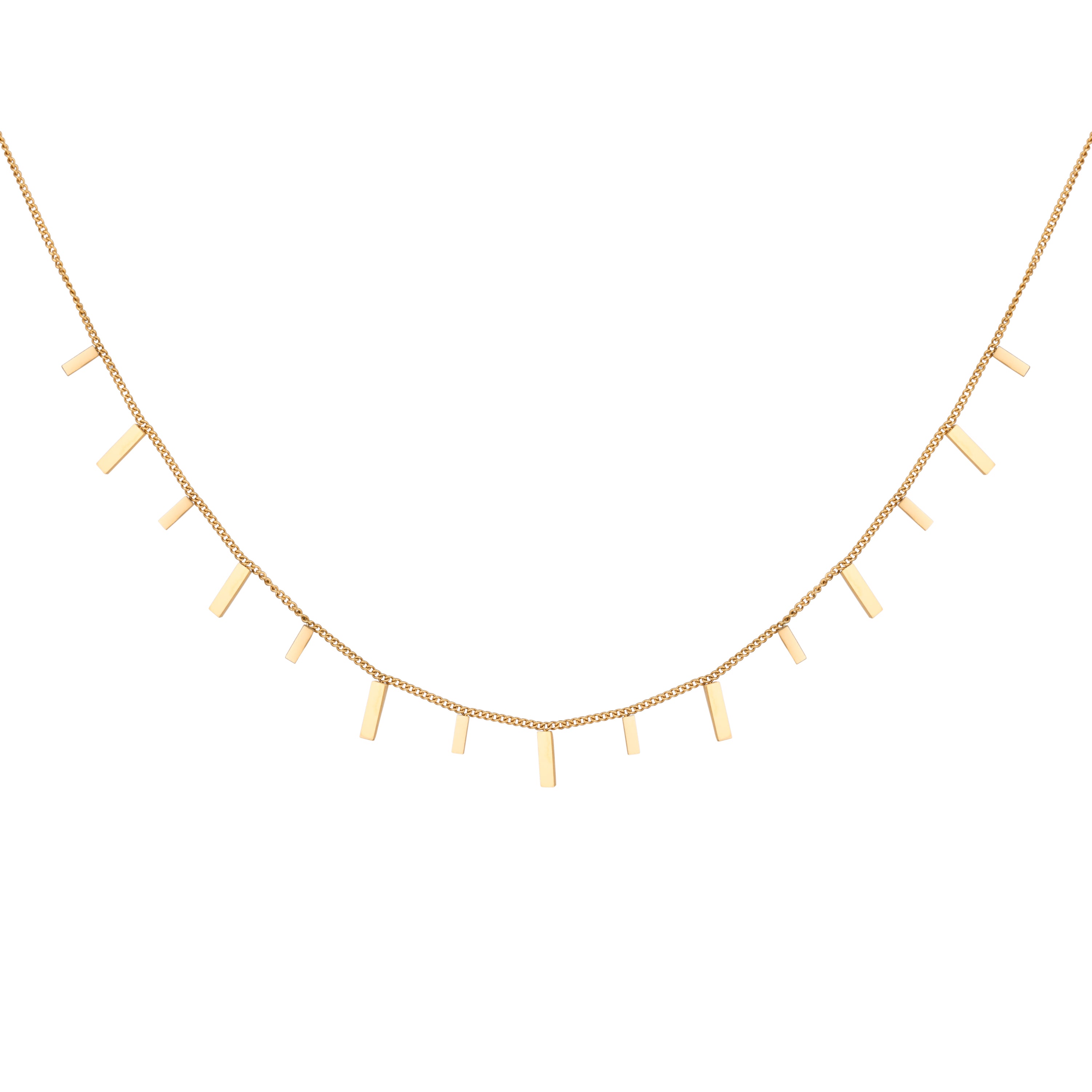 Bar Garland Necklace - Gold