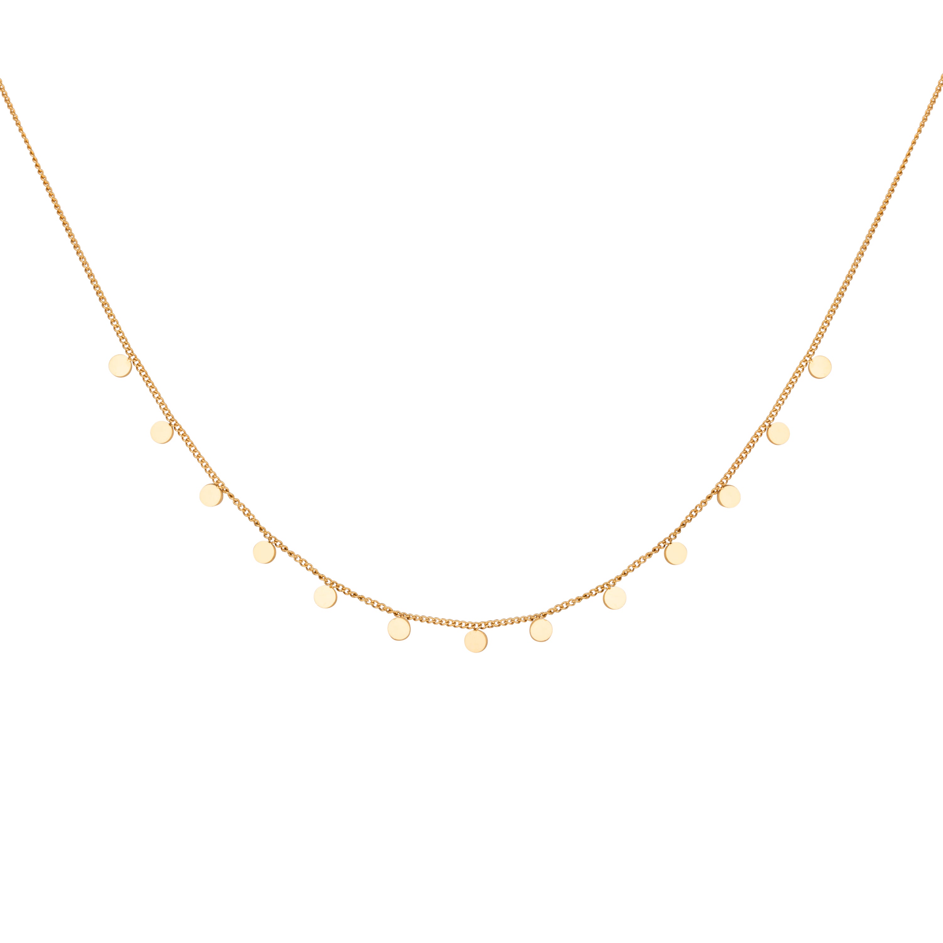 Disc Garland Necklace - Gold