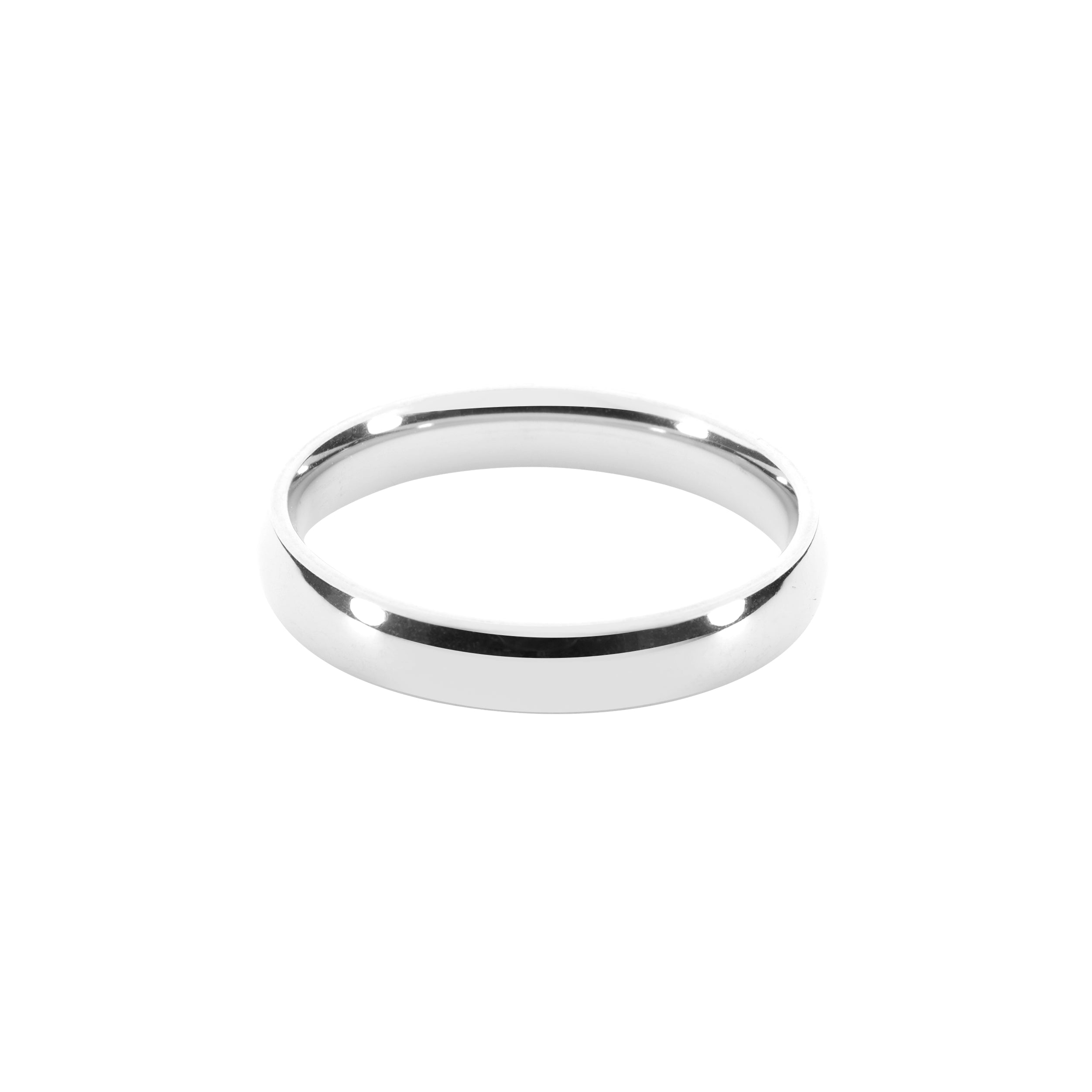 Curved Band Ring - Silver (4mm)